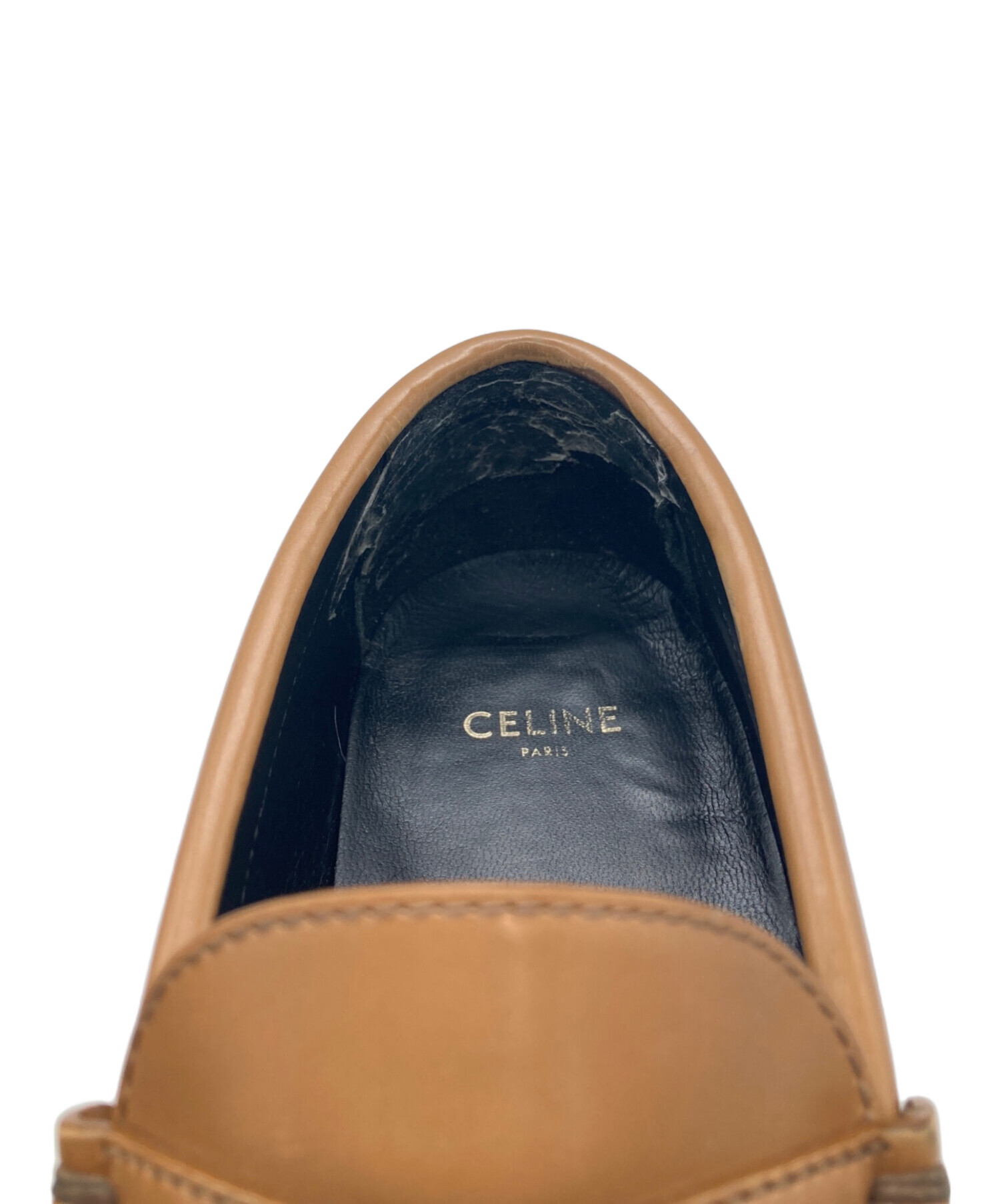 中古・古着通販】CELINE (セリーヌ) マーガレットローファー ブラウン