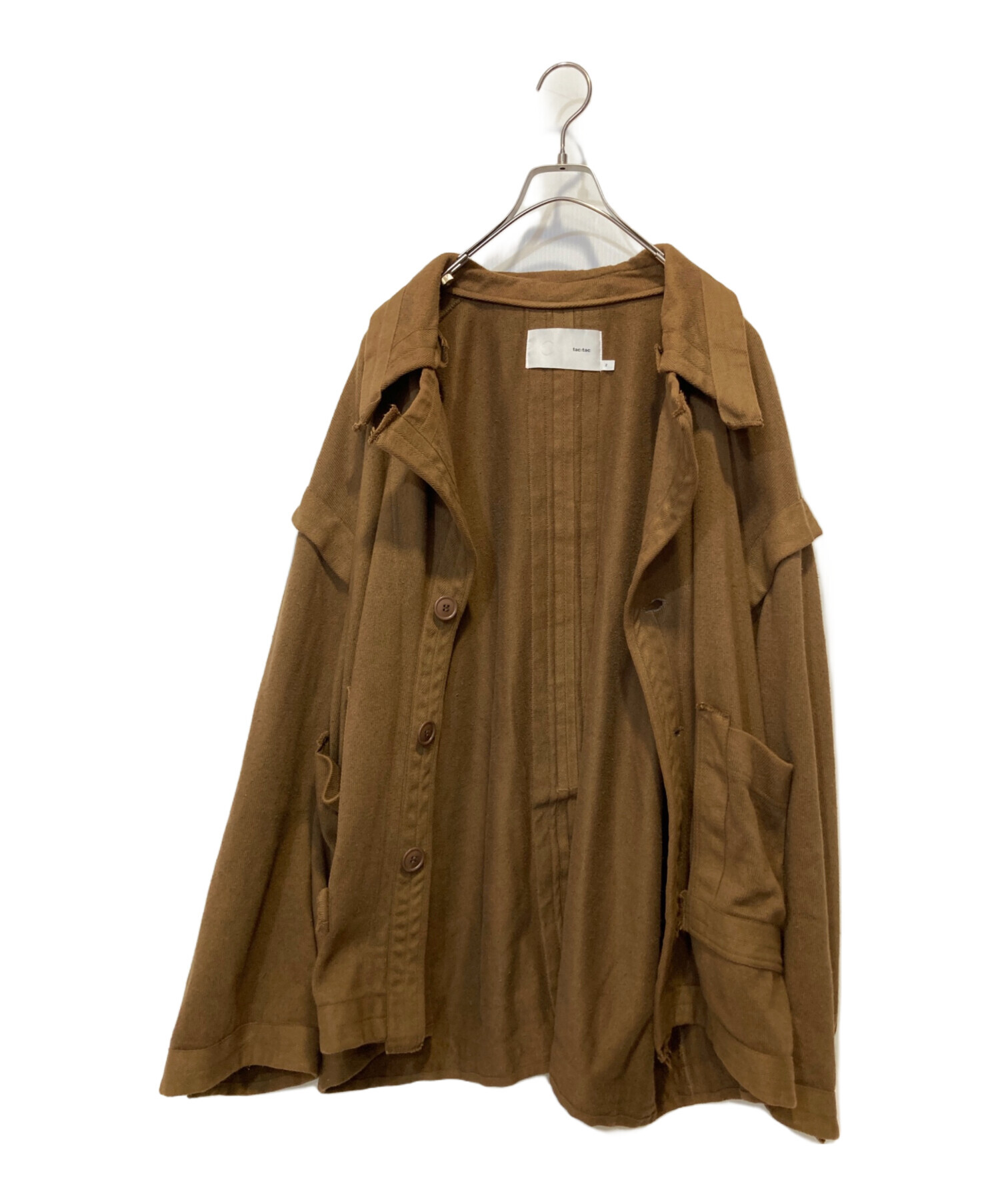 中古・古着通販】tac:tac (タクタク) COTTON SILK JERSEY PIPING 