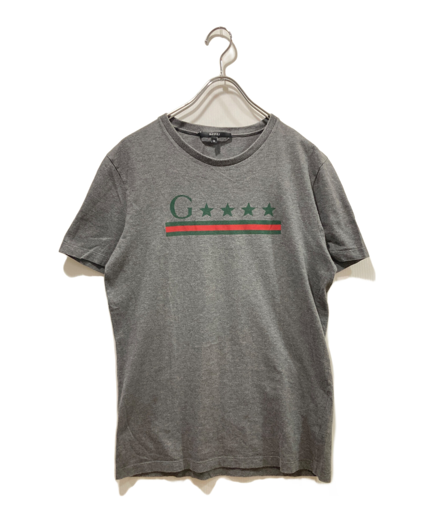 中古・古着通販】GUCCI (グッチ) プリントTシャツ グレー サイズ:M 