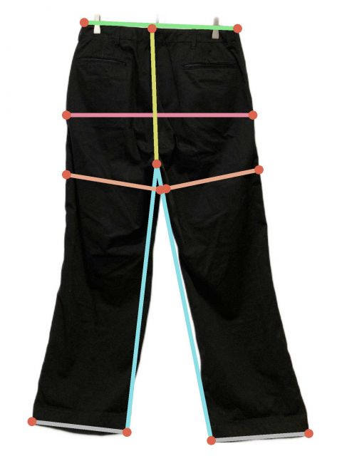 中古・古着通販】NICENESS (ナイスネス) MALDOON PANTS ブラック