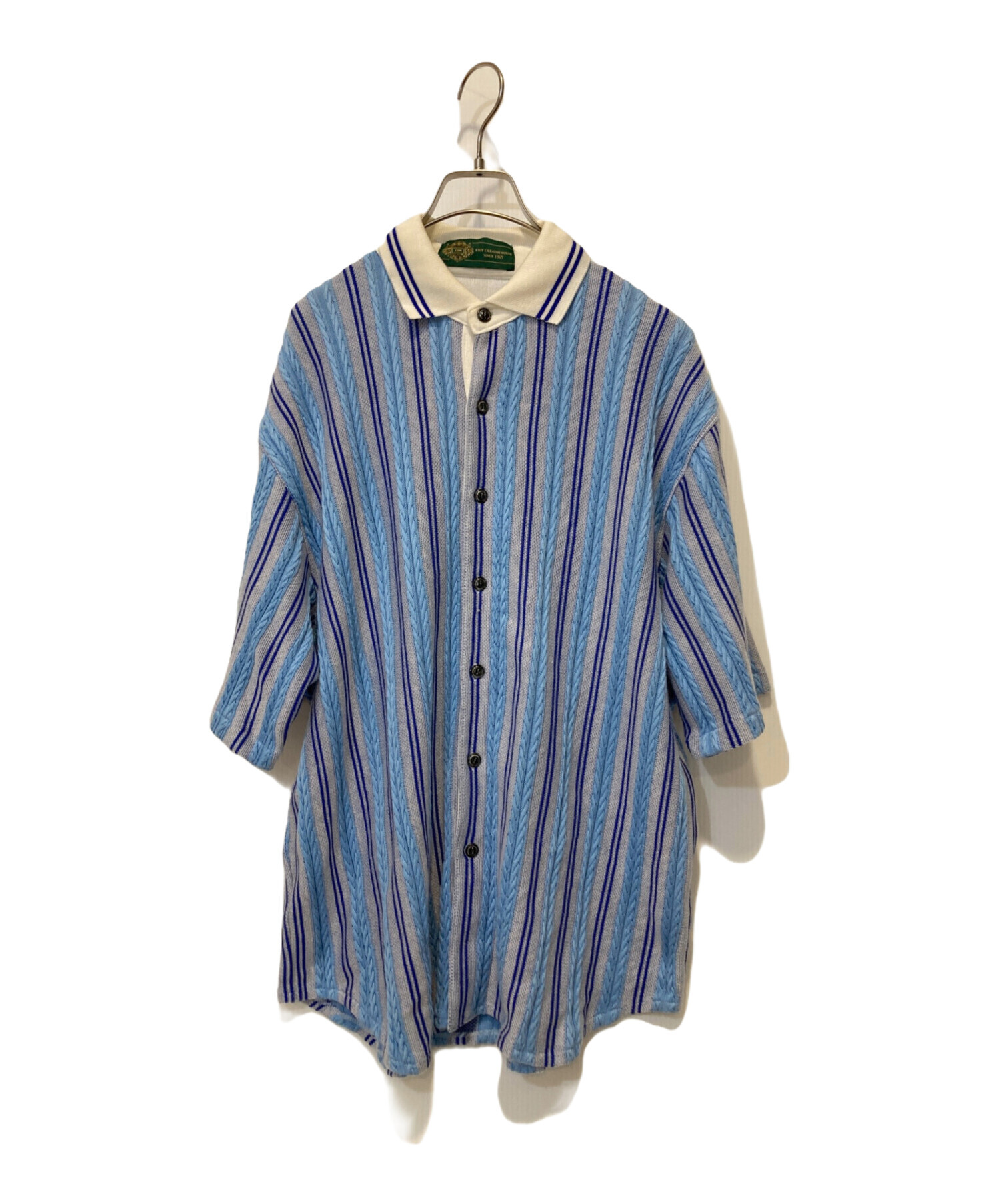 中トロページ① 中古・古着通販】gim context (ジムコンテキスト) Stripe Open Collar