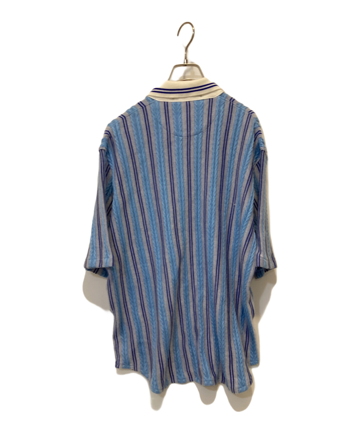 中古・古着通販】gim context (ジムコンテキスト) Stripe Open Collar 
