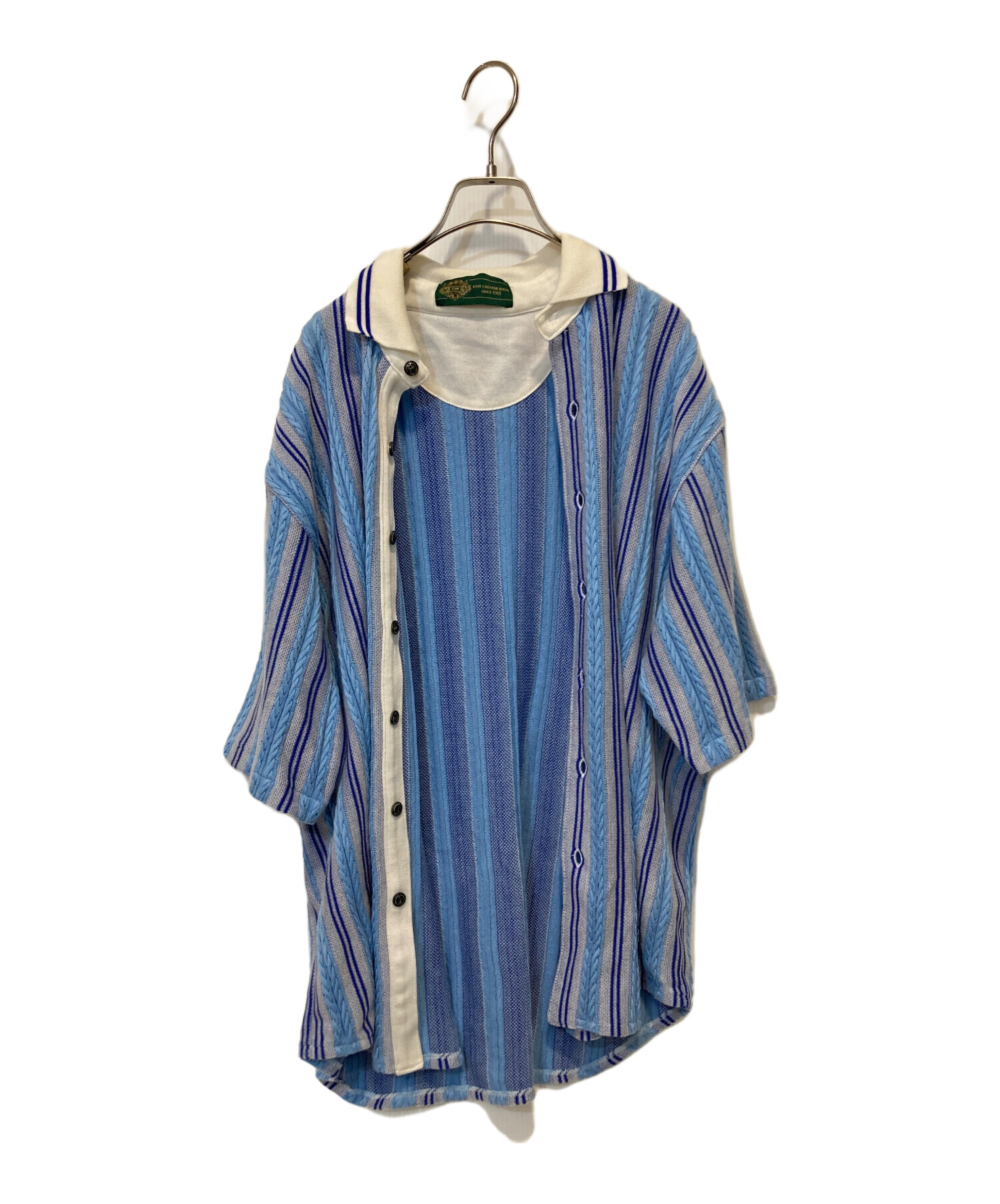 中古・古着通販】gim context (ジムコンテキスト) Stripe Open Collar