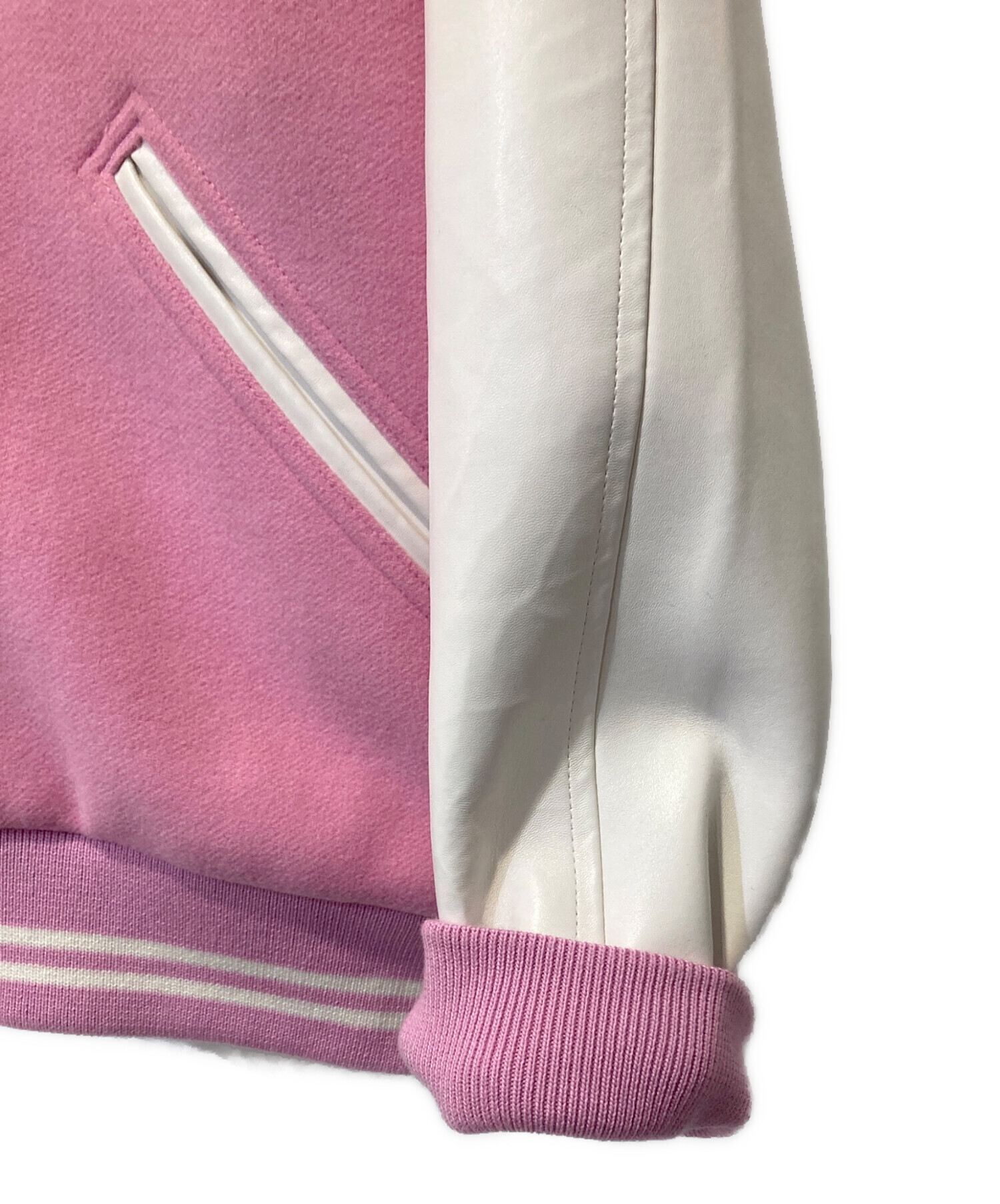 中古・古着通販】NIKE (ナイキ) NIGO (二ゴー) Varsity Jacket ピンク