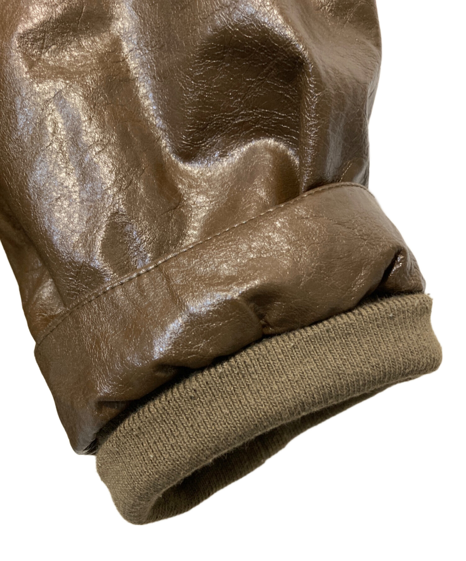 ameri PASTING LIKE FAKE LEATHER JACKET AMERI PASTING LIKE