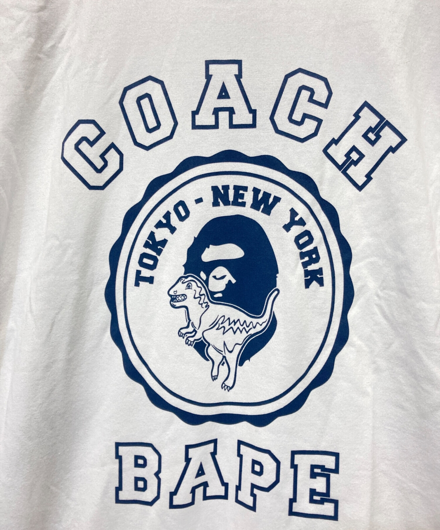 本日発送可能‼️XL★BAPE COACH 半袖Tシャツ ホワイト 本日発送可能‼️XL☆BAPE COACH 半袖Tシャツ ホワイト
