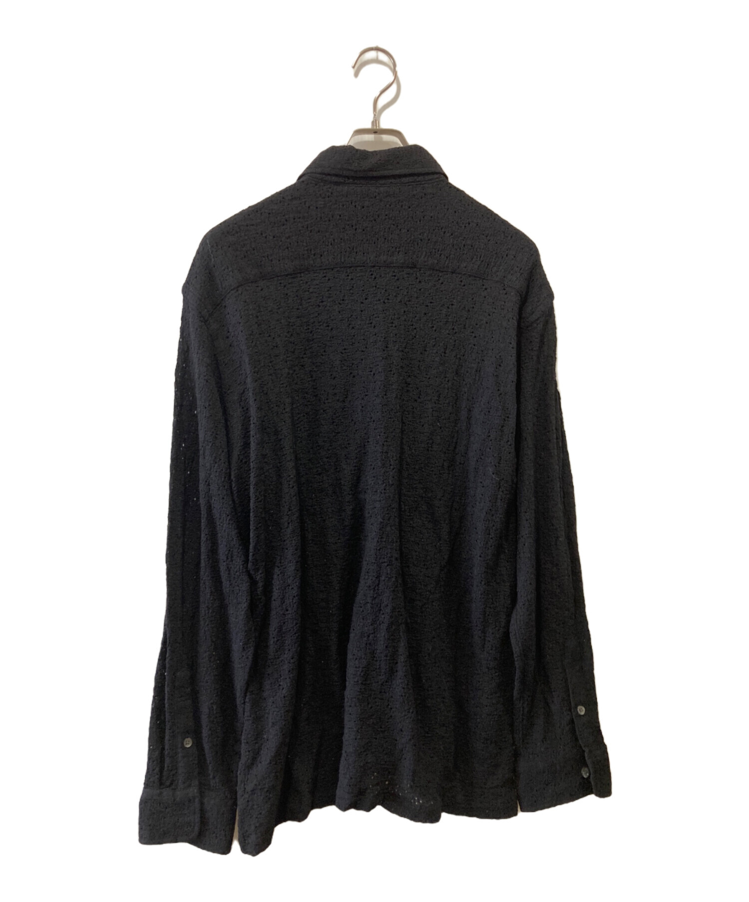 中古・古着通販】stussy (ステューシー) LACE LS SHIRT ブラック 