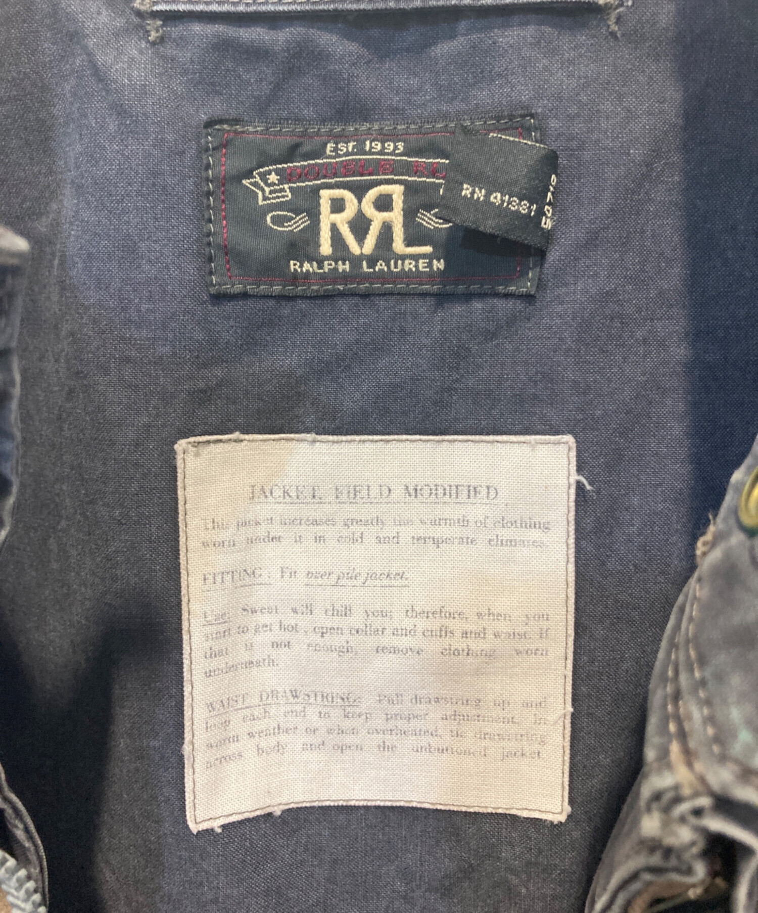 中古・古着通販】RRL (ダブルアールエル) FADED NAVY MODIFIED FIELD