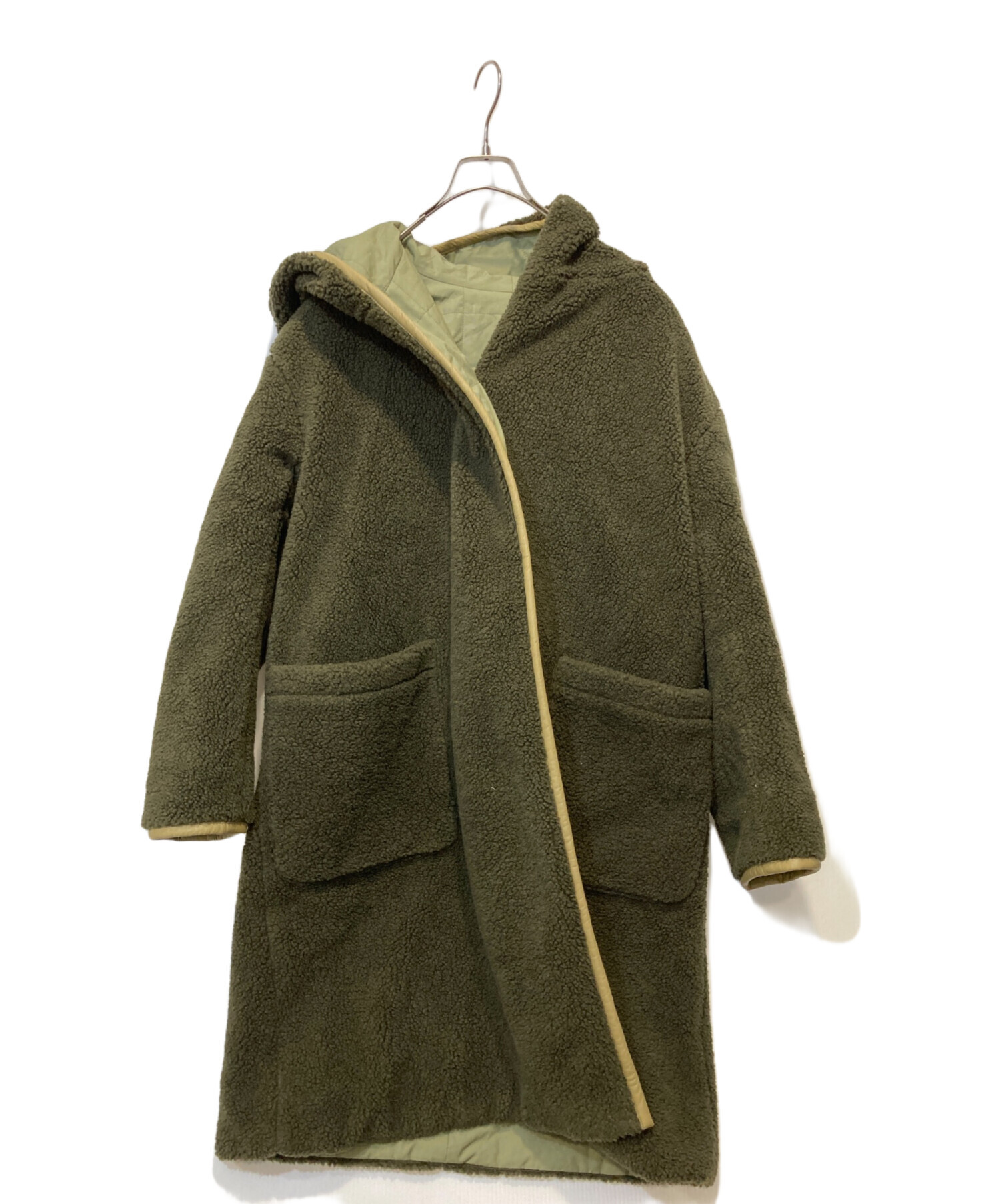 中古・古着通販】INSCRIRE (アンスクリア) Reversible Coat オリーブ