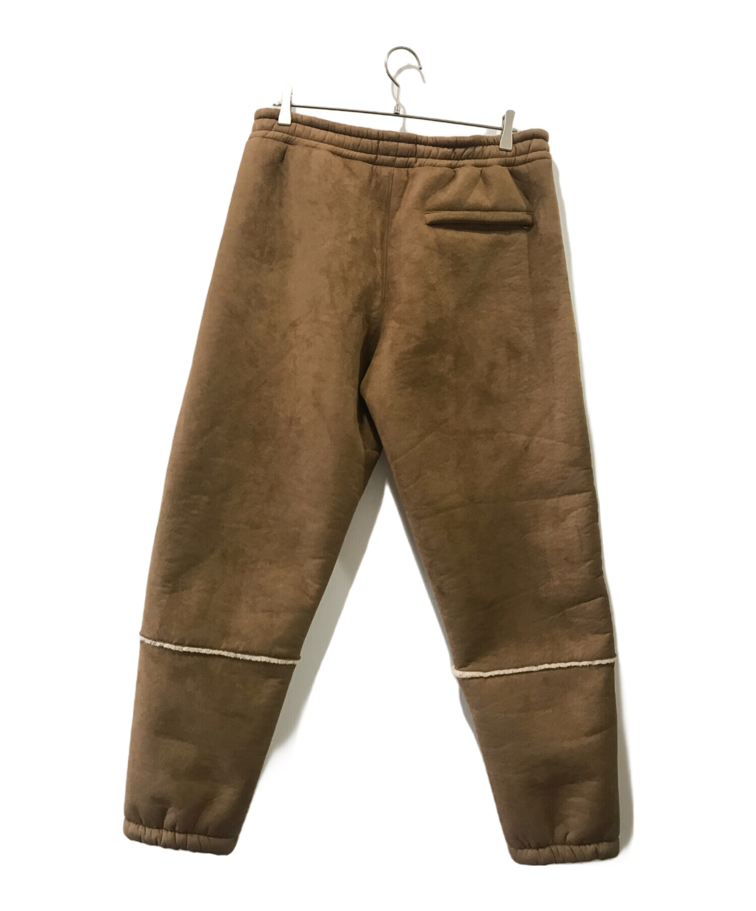 中古・古着通販】PALACE (パレス) SHERPA FAUX SUEDE JOGGER ブラウン