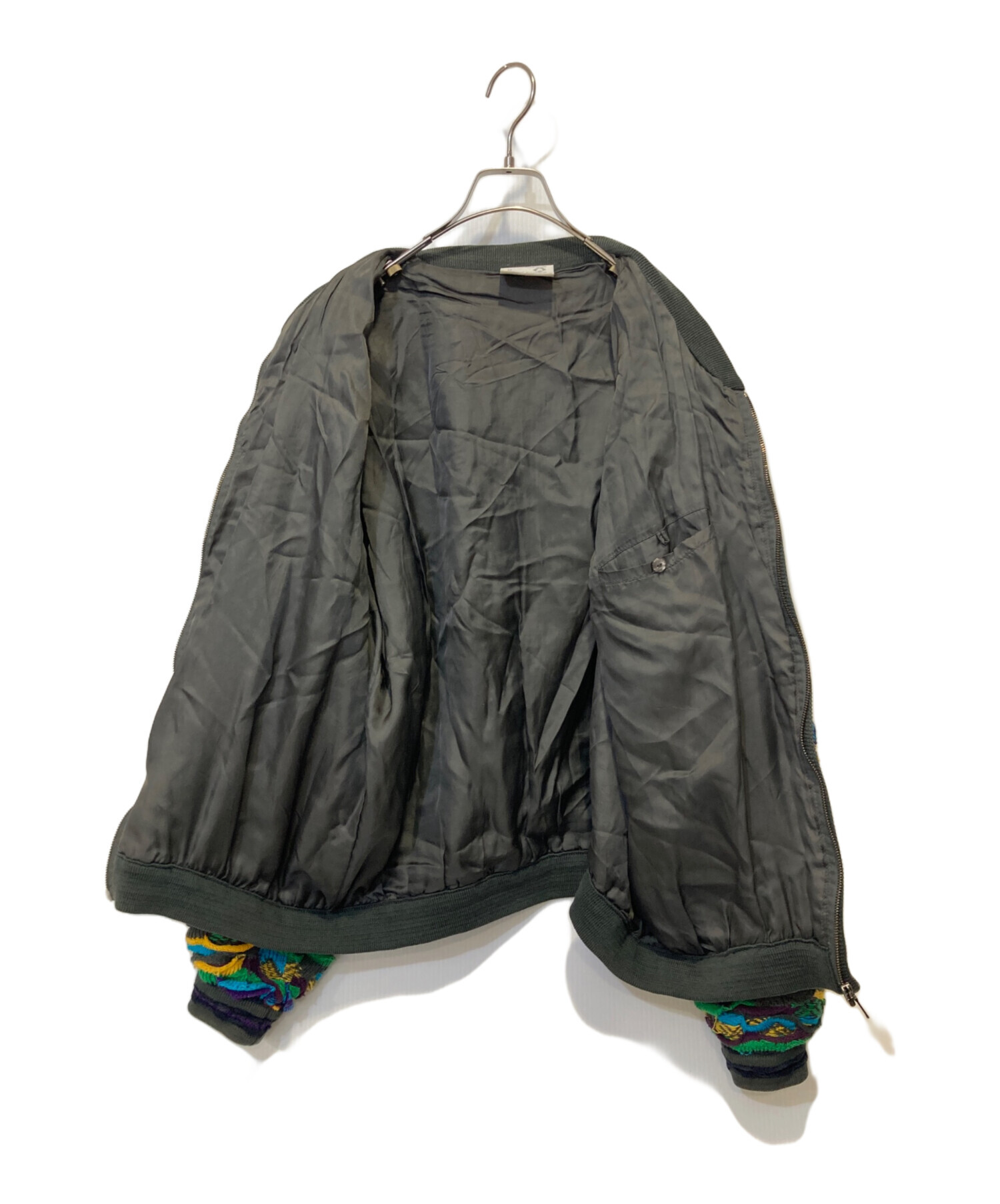 中古・古着通販】Coogi (クージー) 3Dジップニットカーディガン マルチ