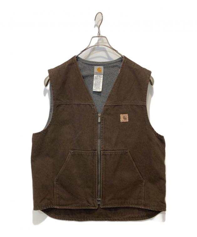 カーハート　ダックベスト　MEXCIO製　ダークブラウン　XL 00's “Carhartt” Duck Vest SIZE XL 00年代 カーハート ダックベスト