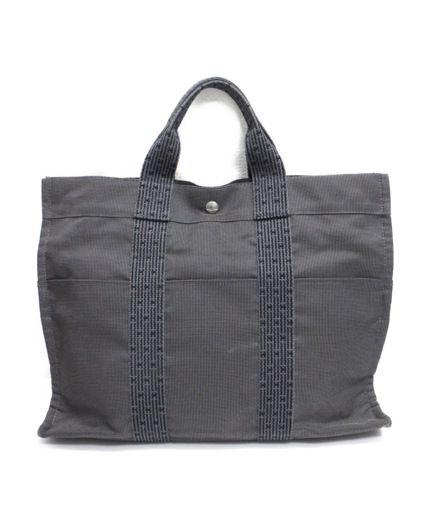 エルメス Hermes エールライントートMM トートバッグ グレー ユニ 