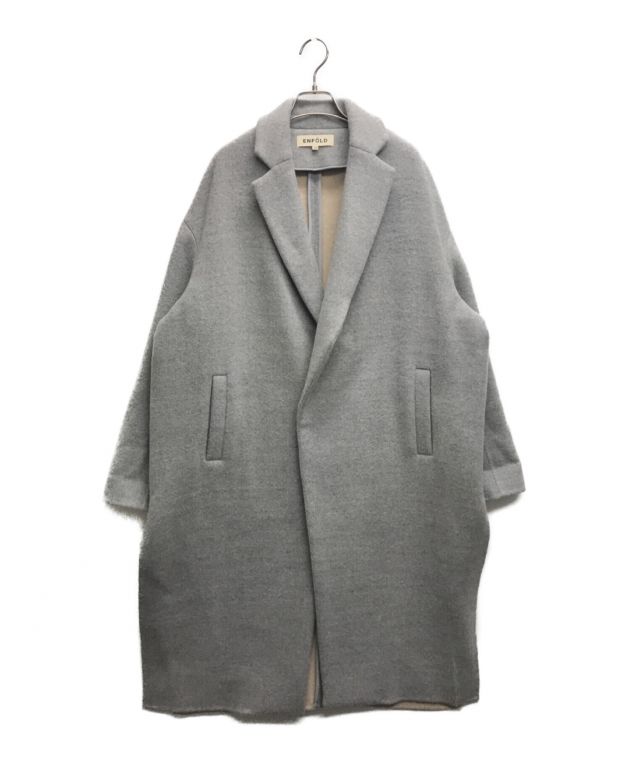 中古・古着通販】ENFOLD (エンフォルド) リバーウールスリットコート