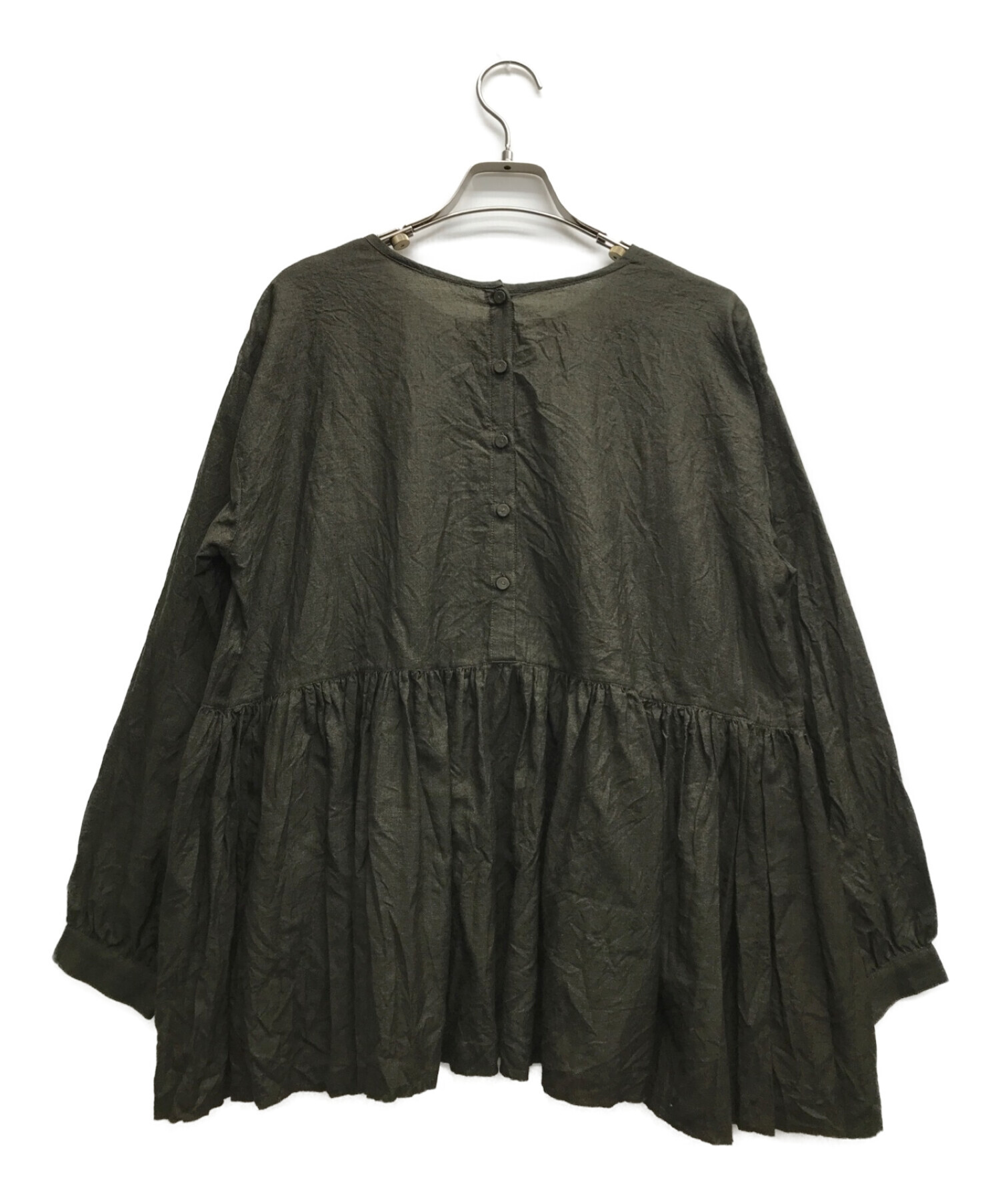 メゾンドソイル ブラウス メゾンドソイル ピンタックプルオーバー