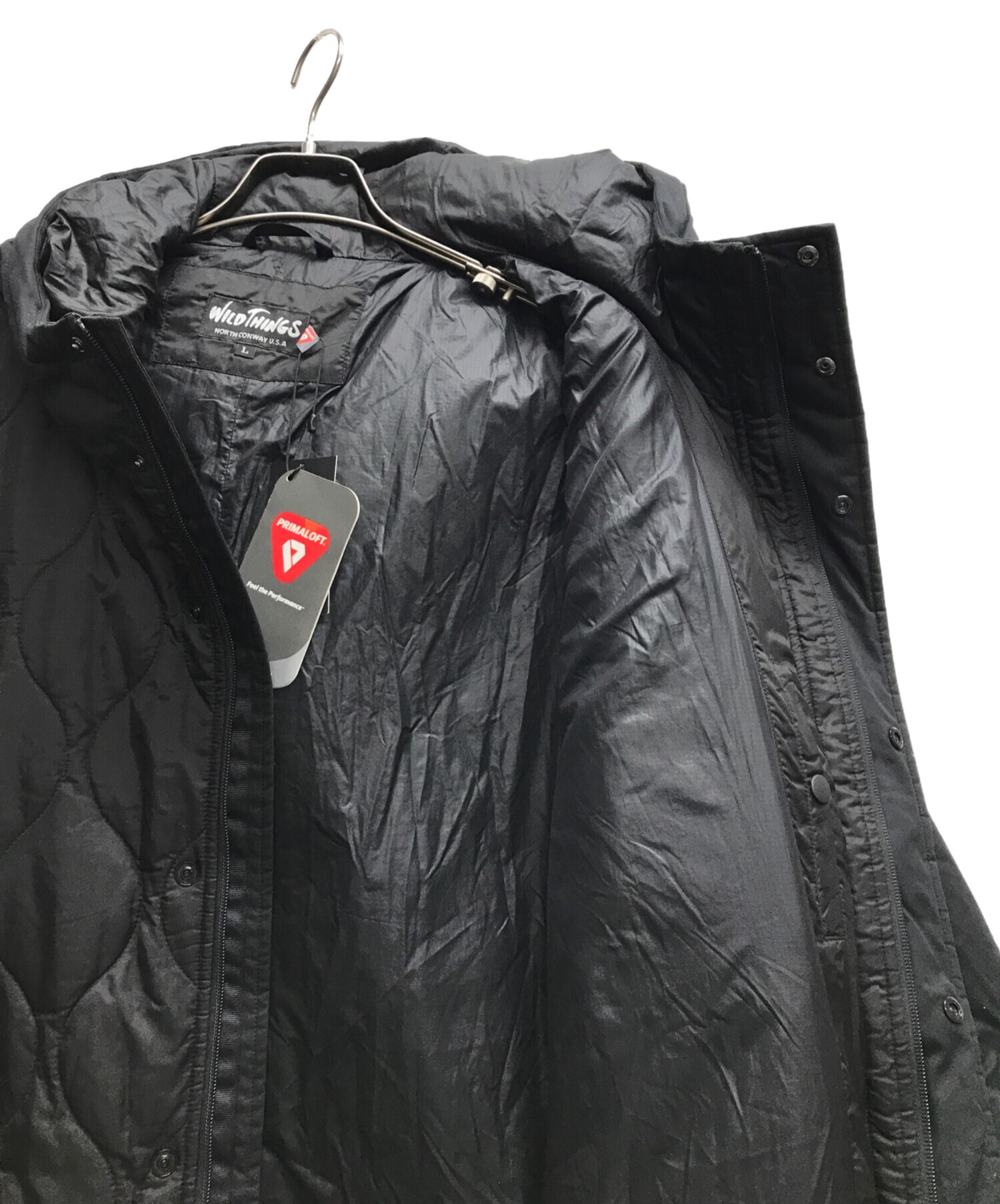 セール，本物保証 【送料無料】新品 WILD THINGS キルテッド コート L 定価46200円 キルト ワイルドシングス ベージュ