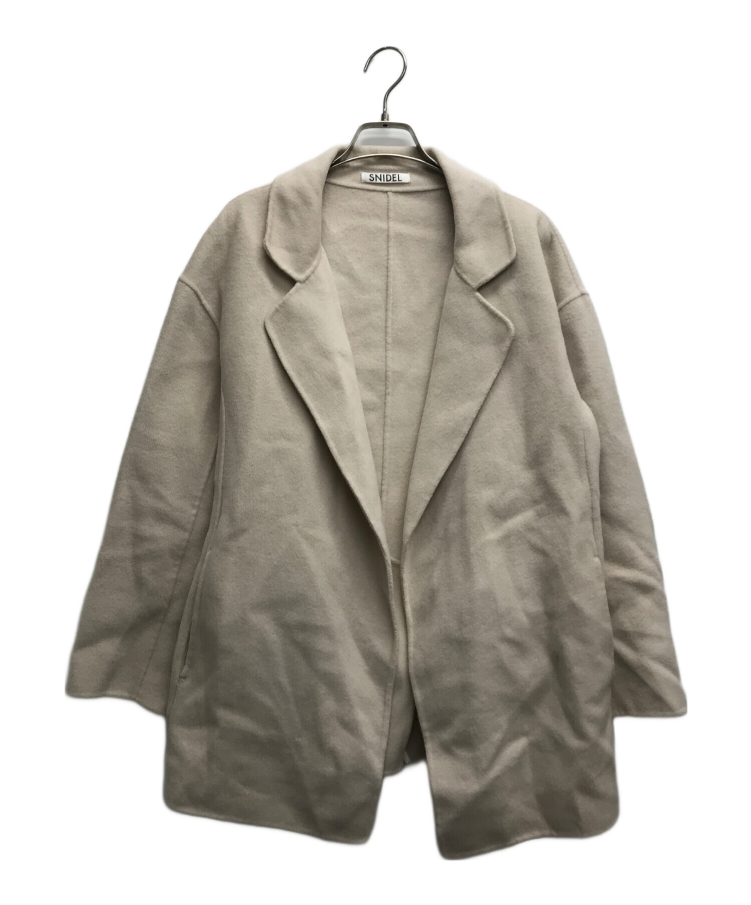 セット 2点 スナイデル ウエストマークショートリバーコート アイボリー mr0 SNIDEL - 【SNIDEL】SWFC204009 ウエストマークショートリバーコートの