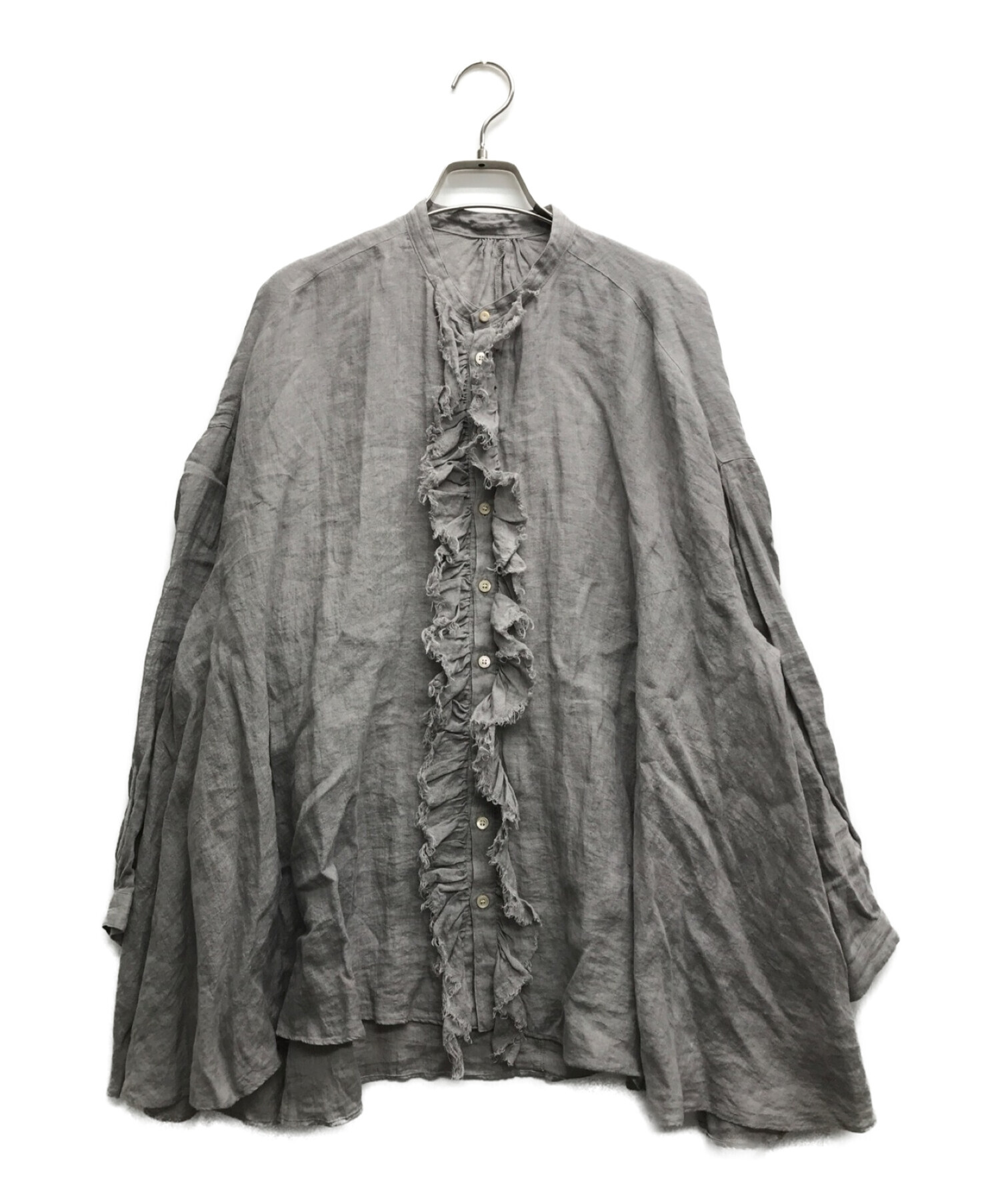 中古・古着通販】SUZUKI TAKAYUKI (スズキタカユキ) frilled blouse 