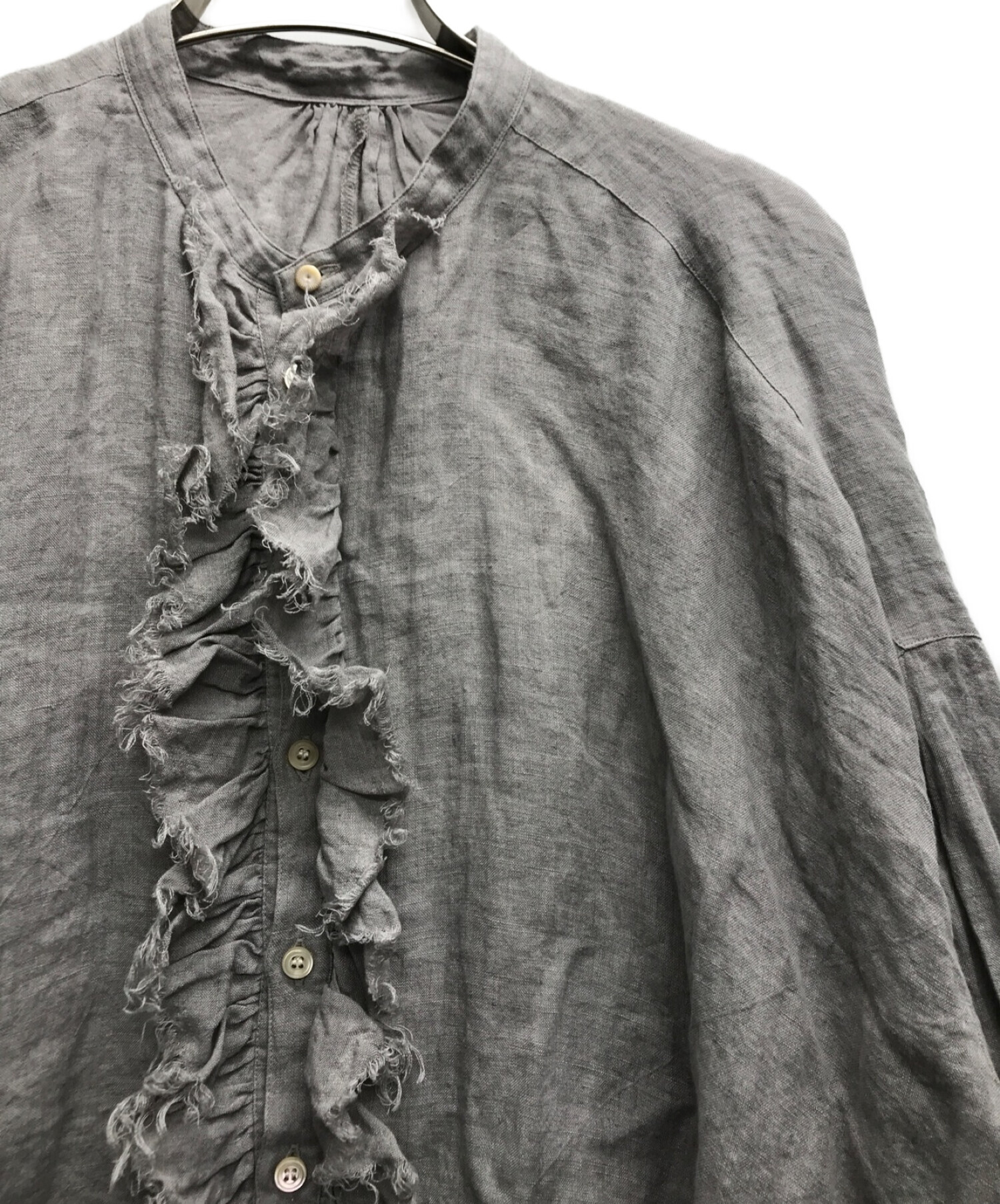 中古・古着通販】SUZUKI TAKAYUKI (スズキタカユキ) frilled blouse 