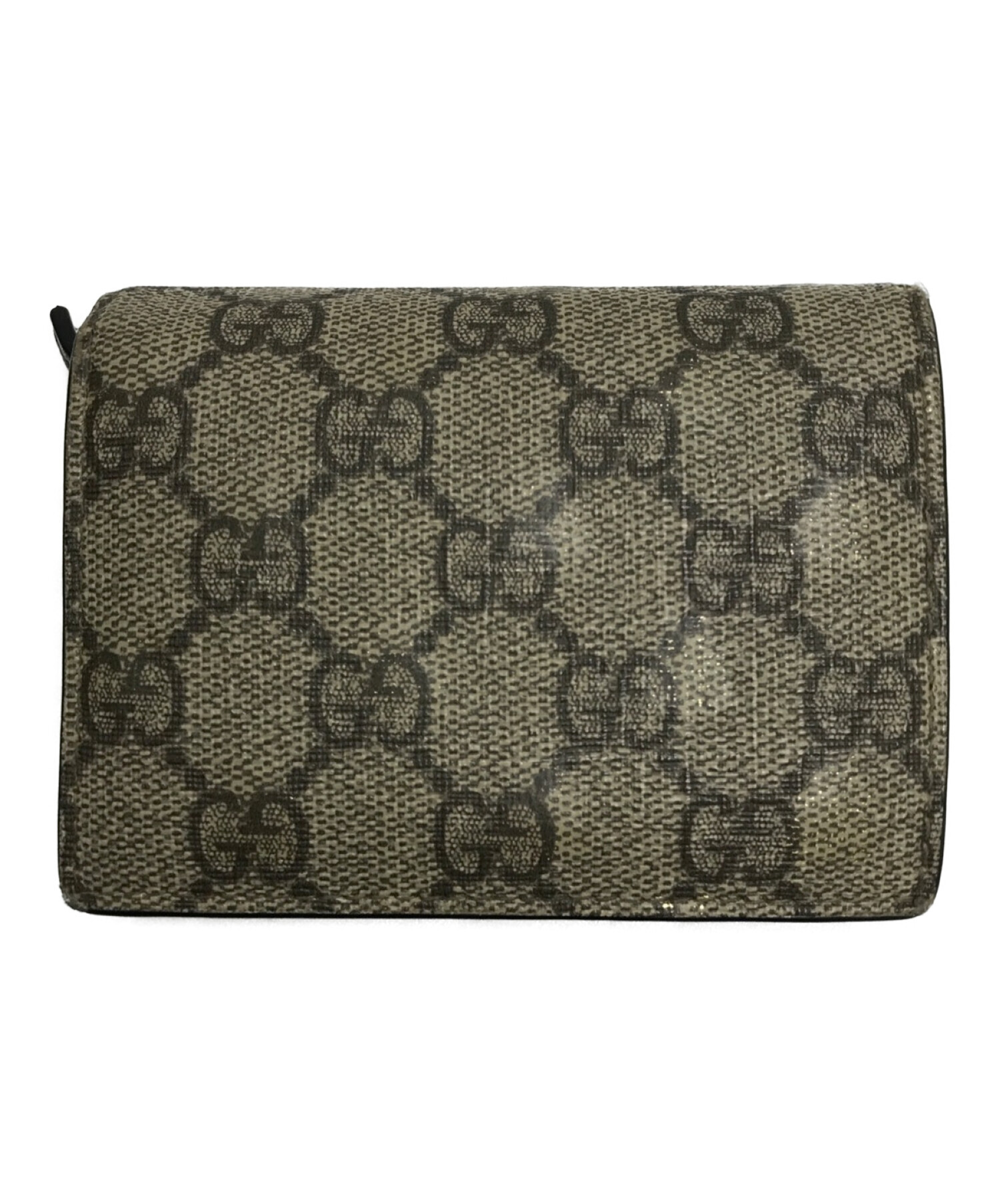 GUCCI コンパクトウォレット　パース 中古・古着通販】GUCCI (グッチ) GGスプリームコンパクト