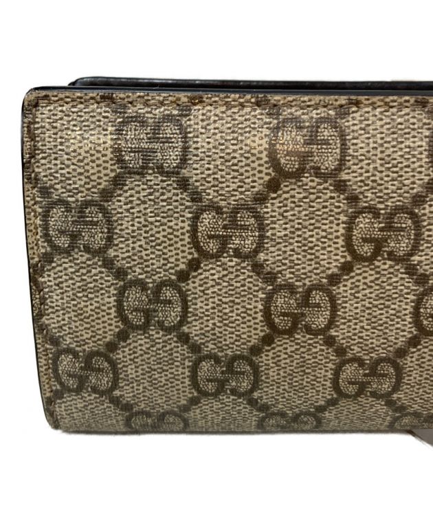 中古・古着通販】GUCCI (グッチ) GGスプリームコンパクトウォレット