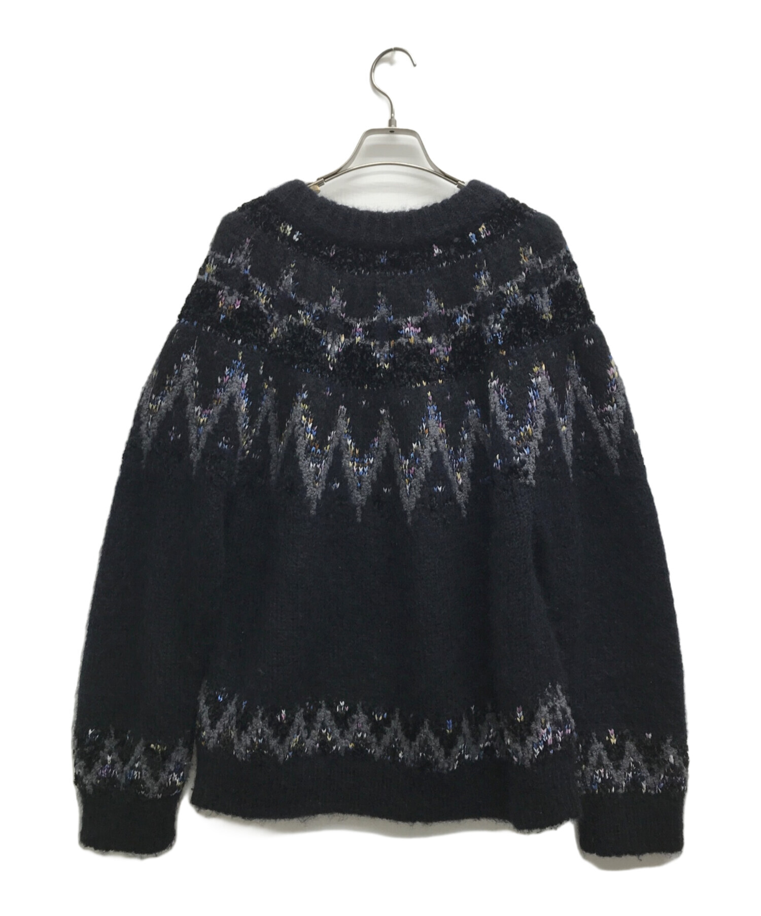 美品 コーヘン yometomi モヘヤ ノルディックニット M ブラック 厚手 Coohem（コーヘン） セーター ニット | ノルディック ニットプル