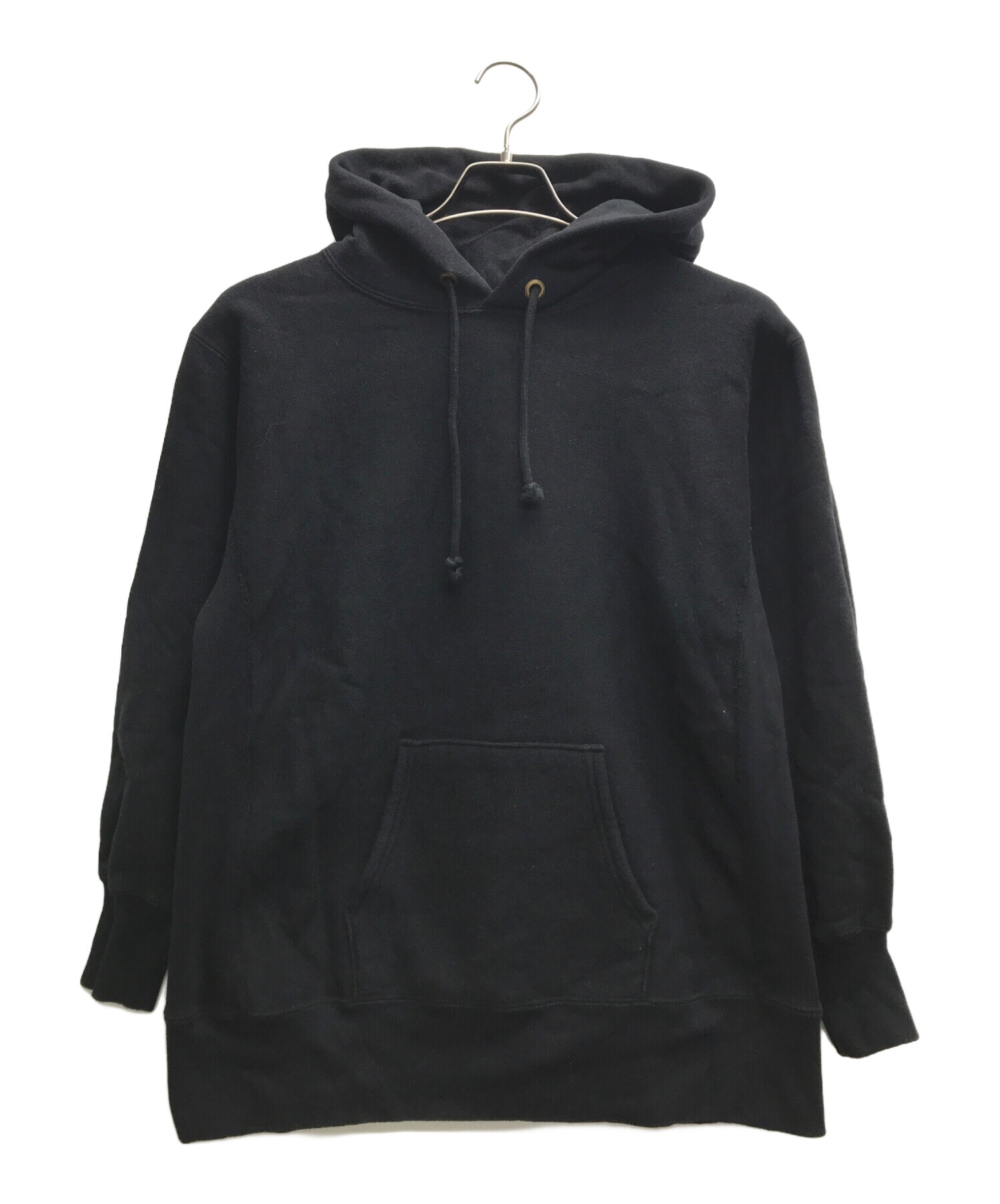 ②リバースウィーブ　パーカー　黒 中古・古着通販】Champion REVERSE WEAVE (チャンピオン リバース