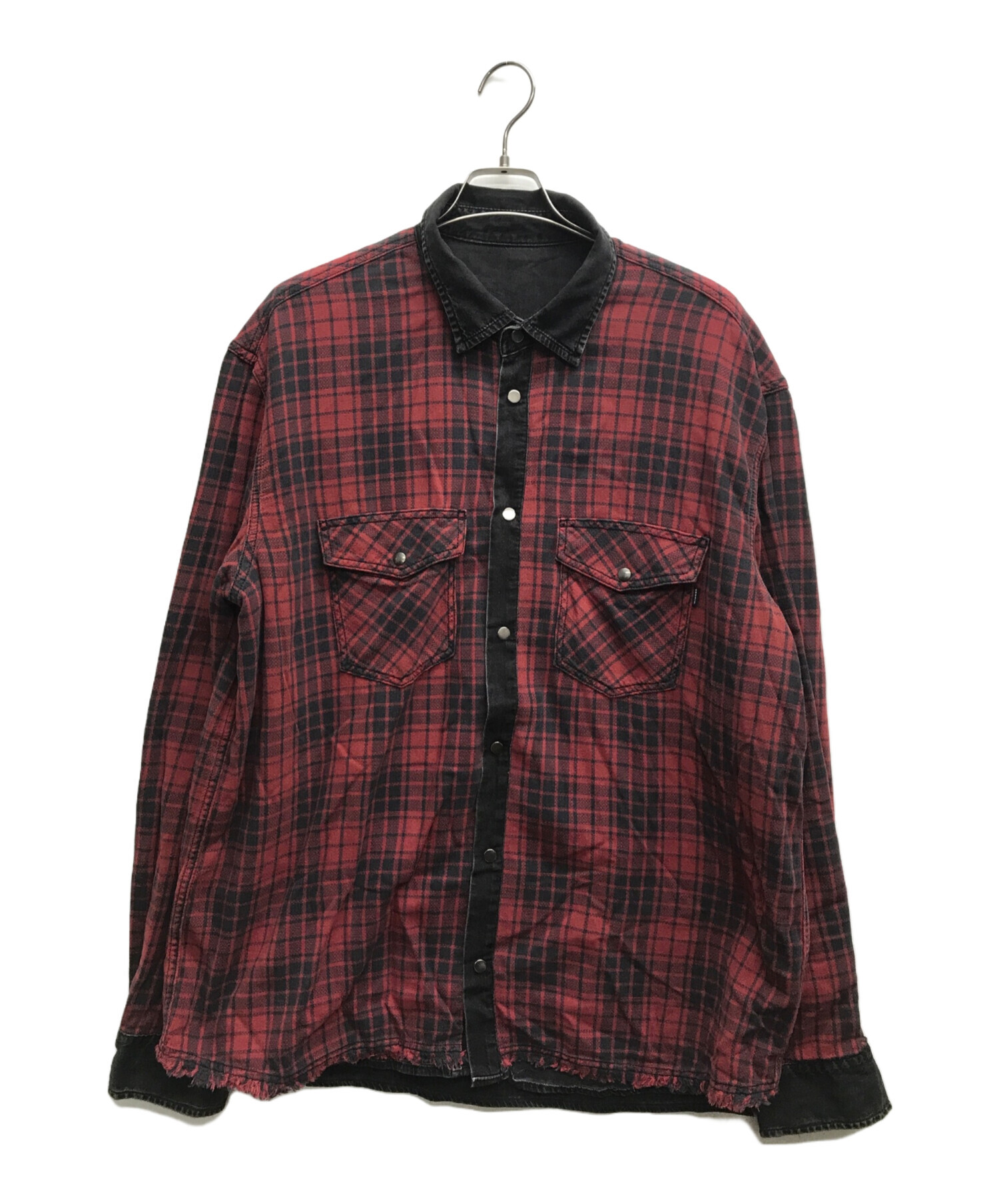 中古・古着通販】DIESEL (ディーゼル) リバーシブルデニムチェック