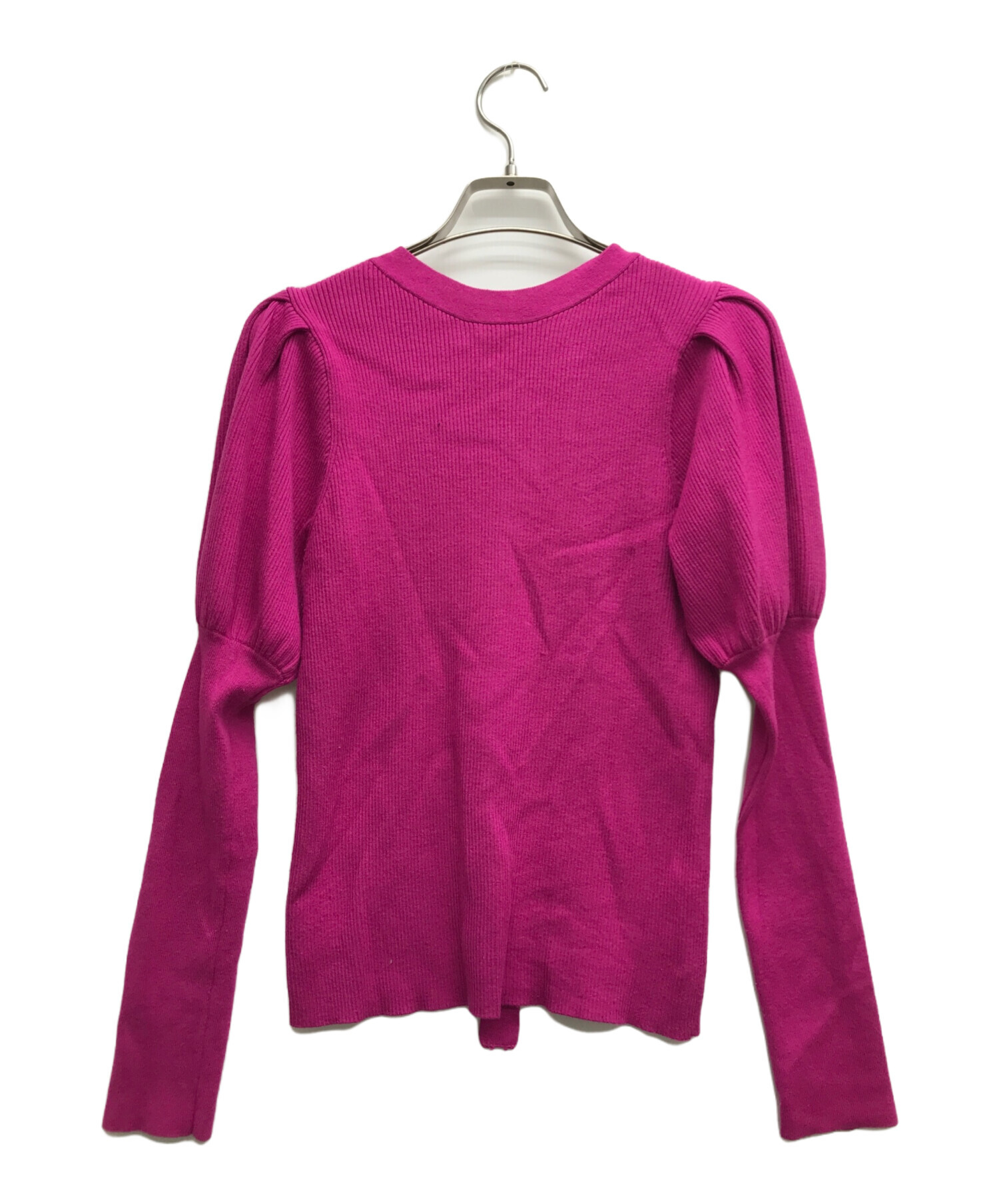 中古・古着通販】ANAYI (アナイ) 2WAYリボンパフニット ショッキング