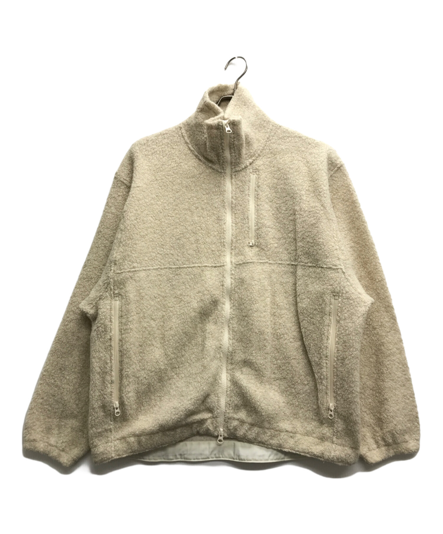 美品CIOTA スビンコットン混紡毛パイルブルゾン 中古・古着通販】CIOTA (シオタ) スビンコットン混紡毛パイルブルゾン