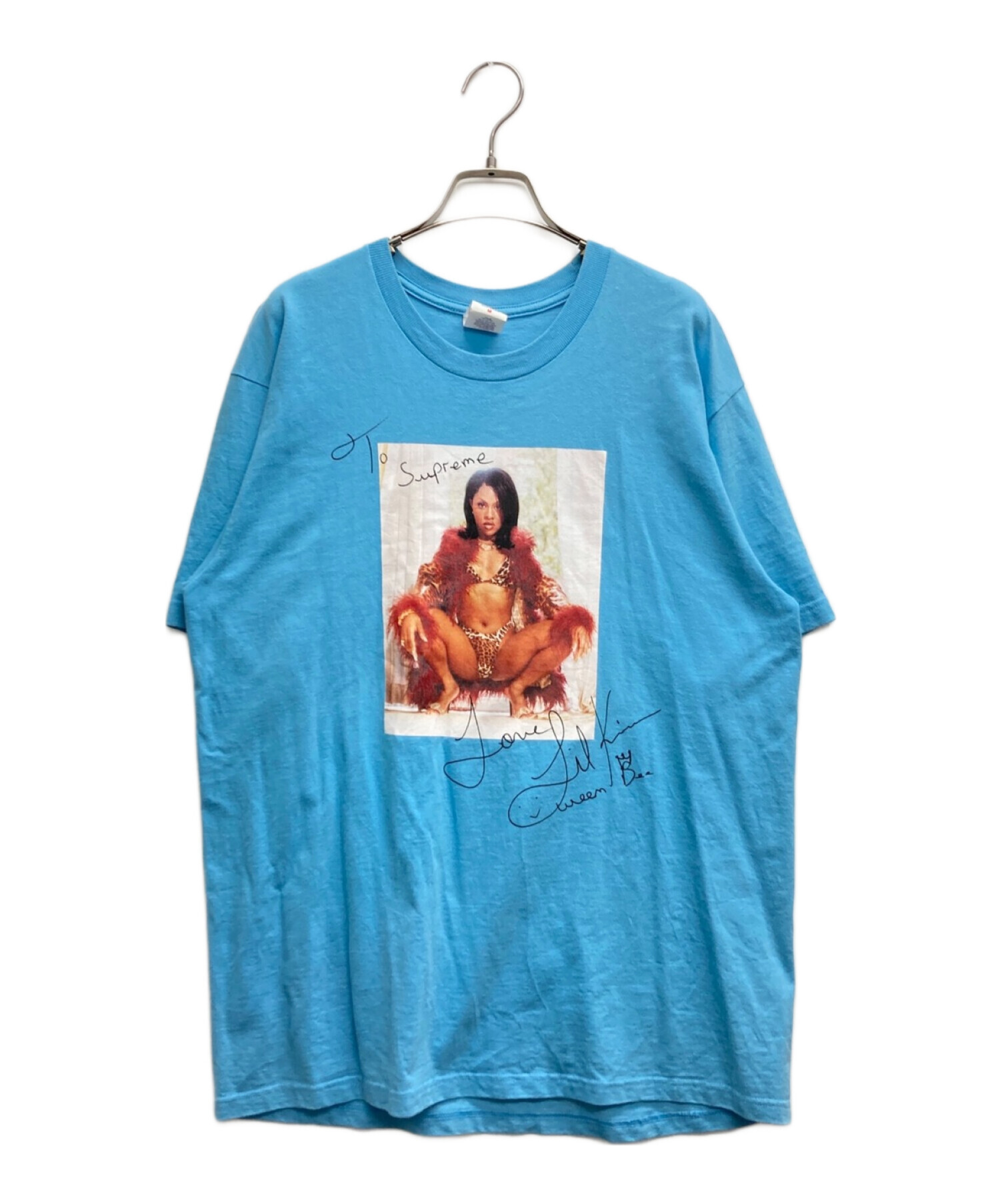 Supreme 【Lil Kim Tee】半袖Tシャツ Mサイズブルー　美品 supreme Supreme シュプリーム 22SS Lil Kim Tee リルキム 半袖 T