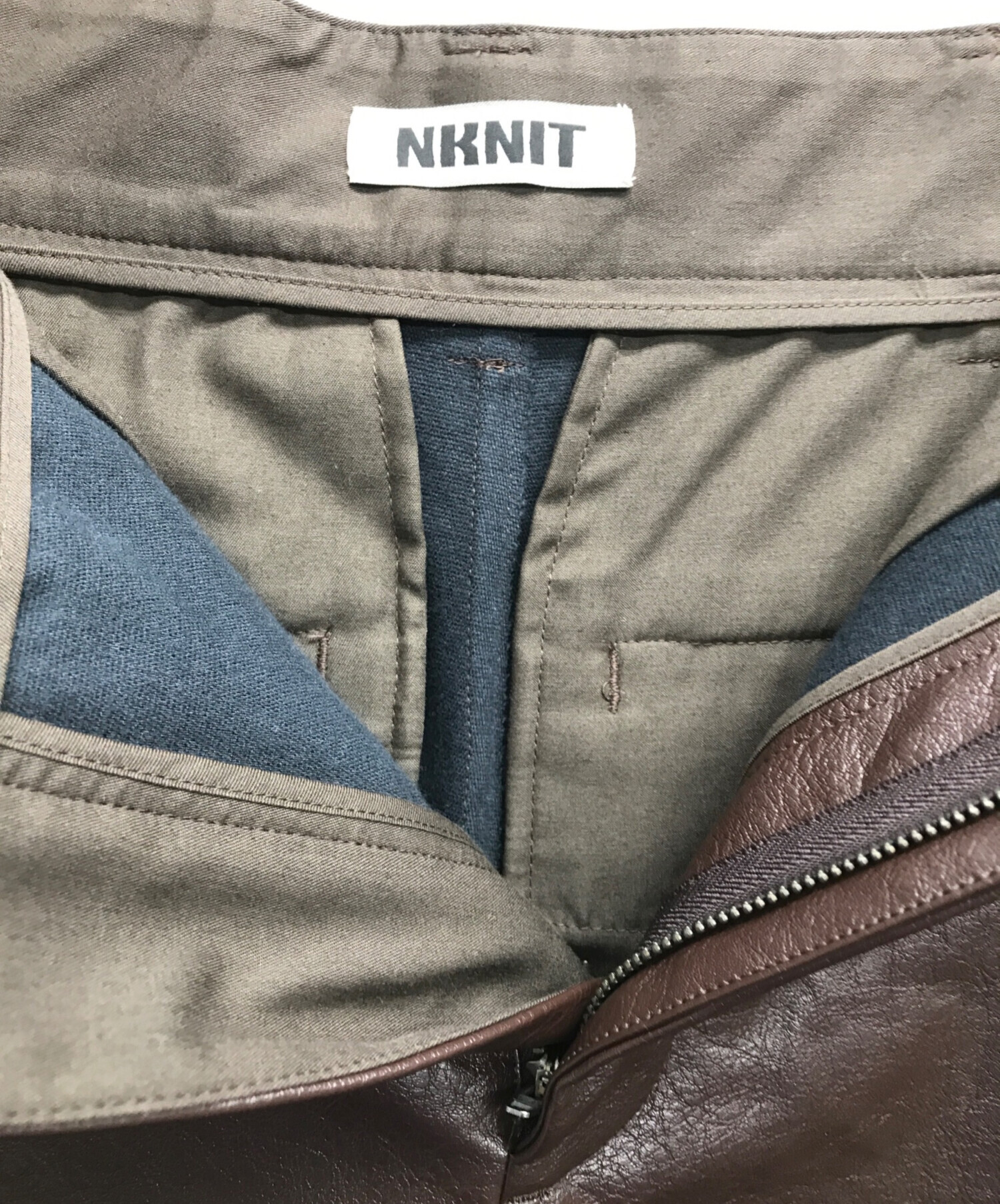中古・古着通販】NKNIT (ンニット) vegan leather short pants