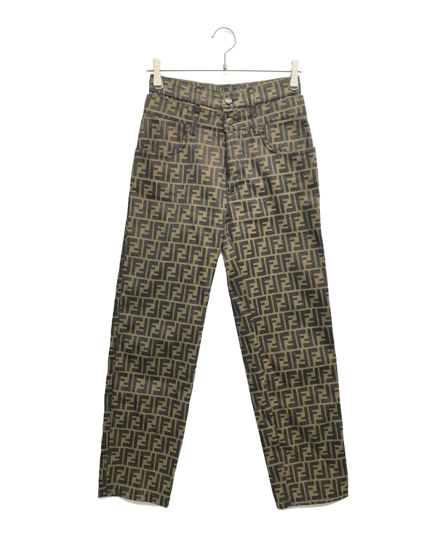 中古・古着通販】FENDI (フェンディ) ズッカ柄パンツ ブラウン サイズ