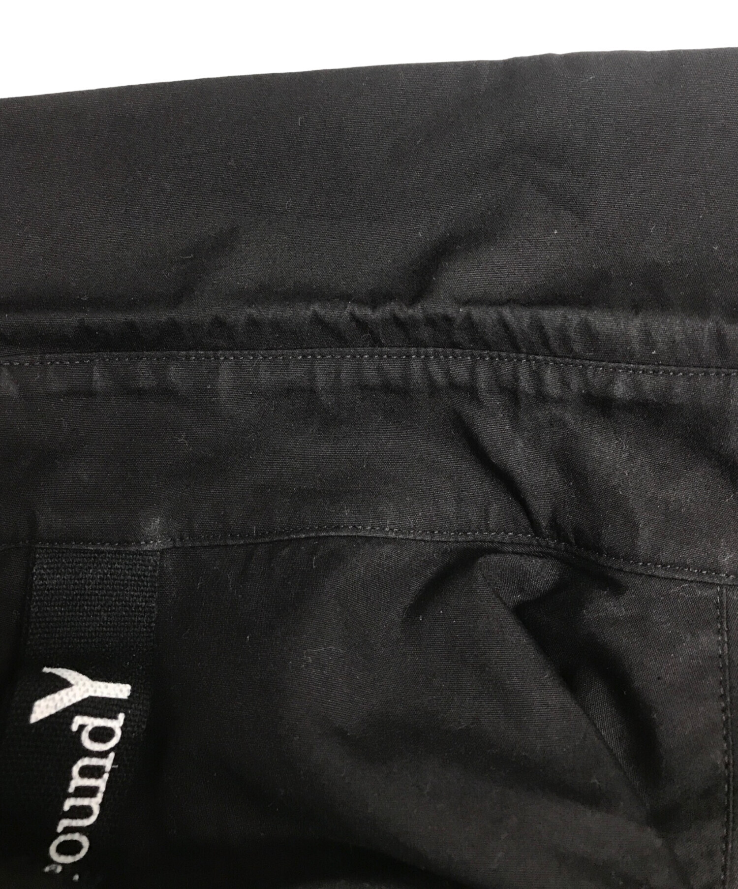 中古・古着通販】GROUND Y (グラウンドワイ) 襟切断シャツ ブラック 