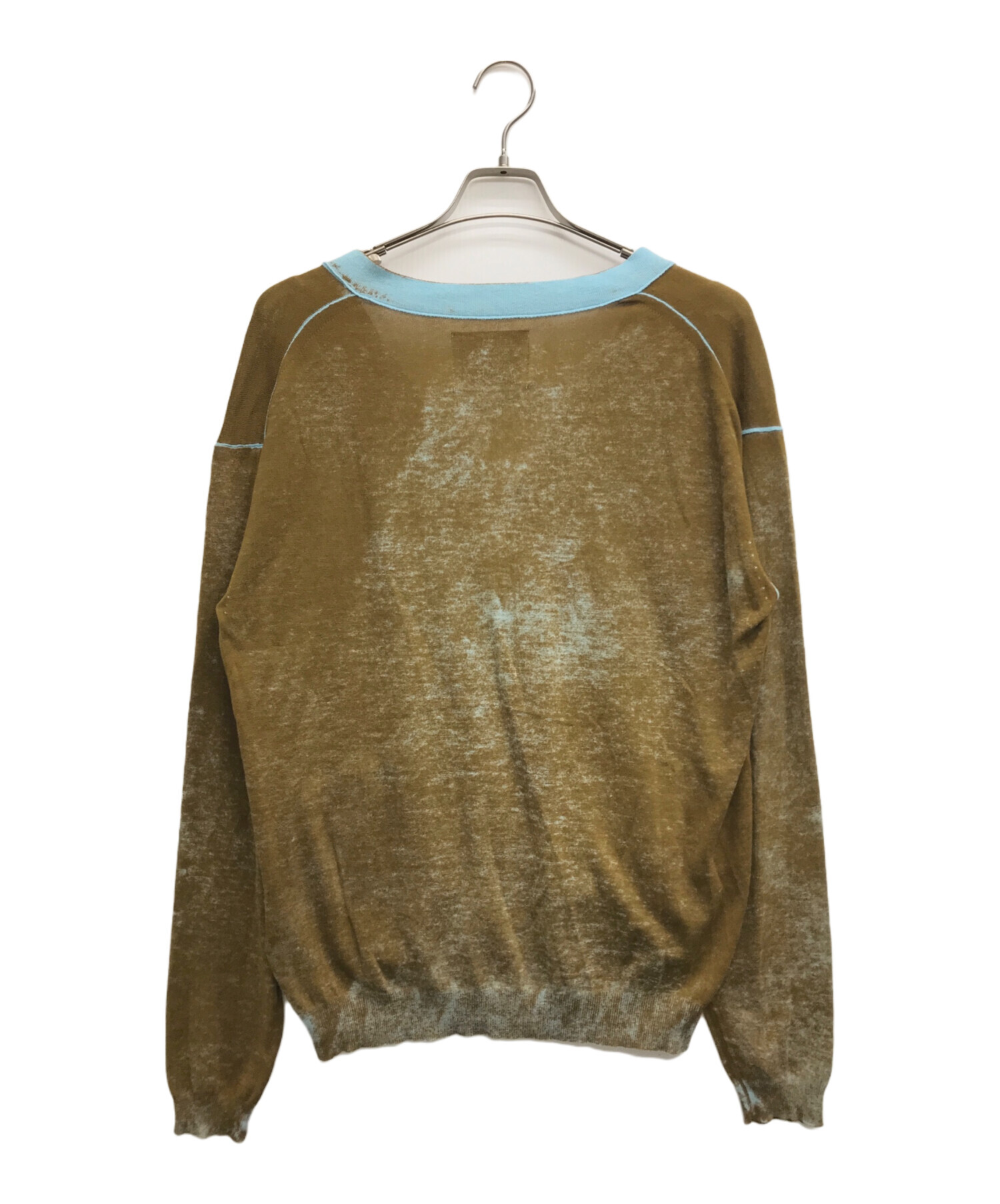 中古・古着通販】yoshio kubo (ヨシオクボ) RUBBED KNIT CARDIGAN 