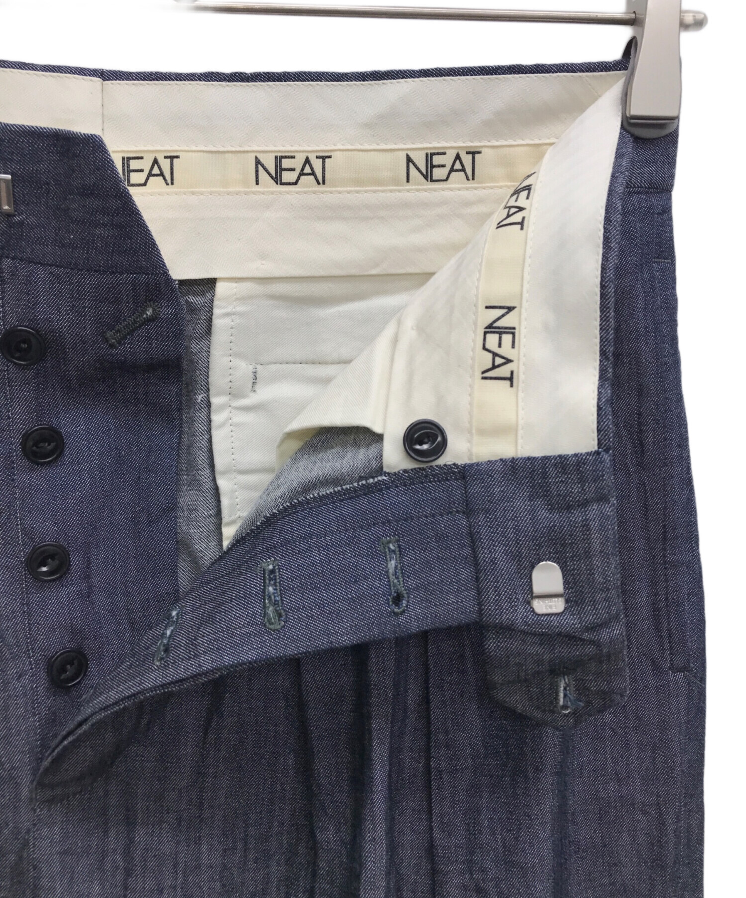 中古・古着通販】NEAT (ニート) 2タックテーパードパンツ インディゴ 