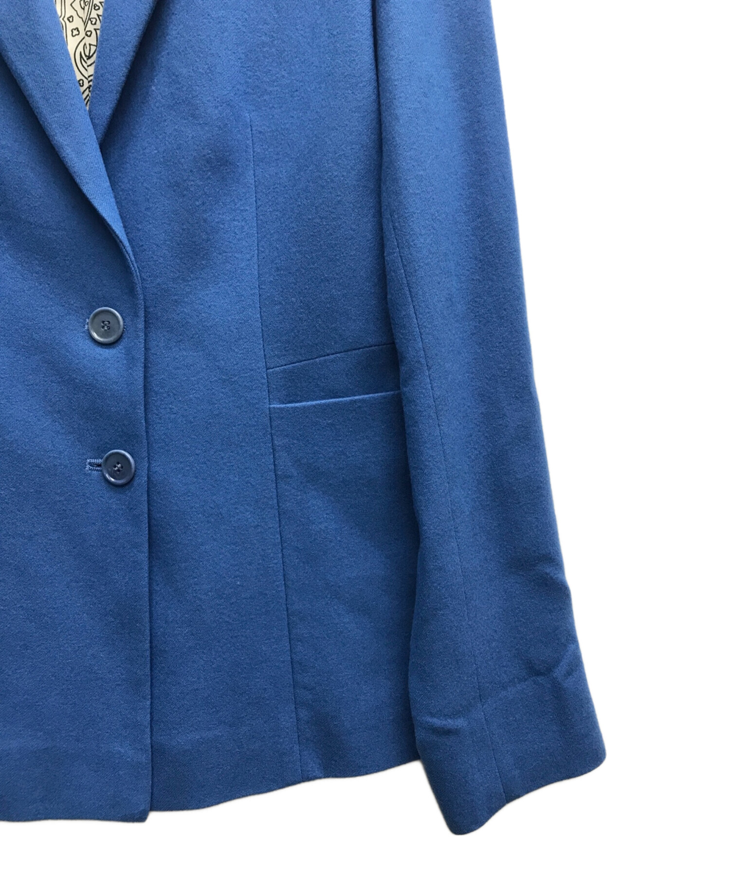 中古・古着通販】ETRO (エトロ) カシミヤテーラードジャケット ブルー