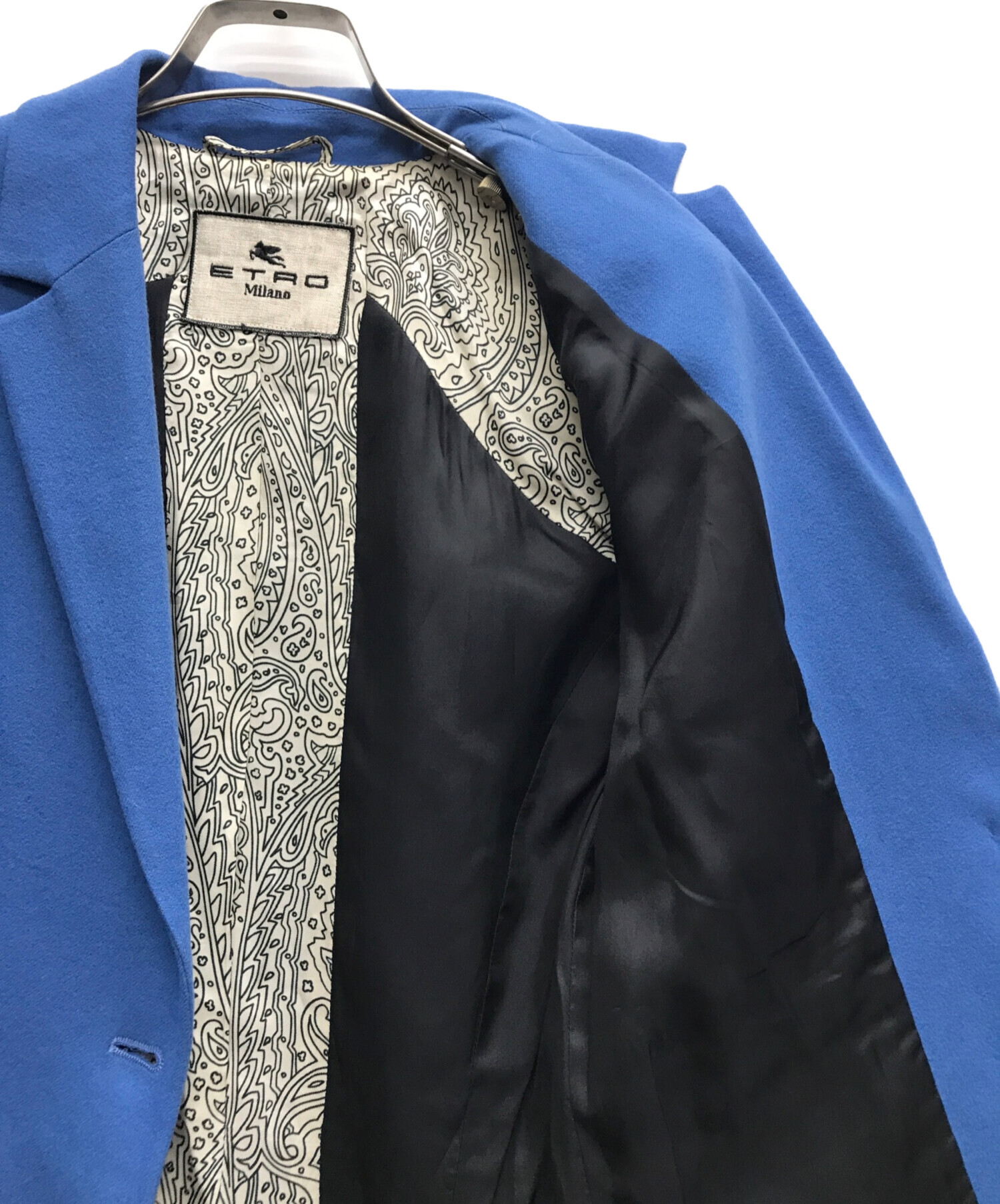 中古・古着通販】ETRO (エトロ) カシミヤテーラードジャケット ブルー