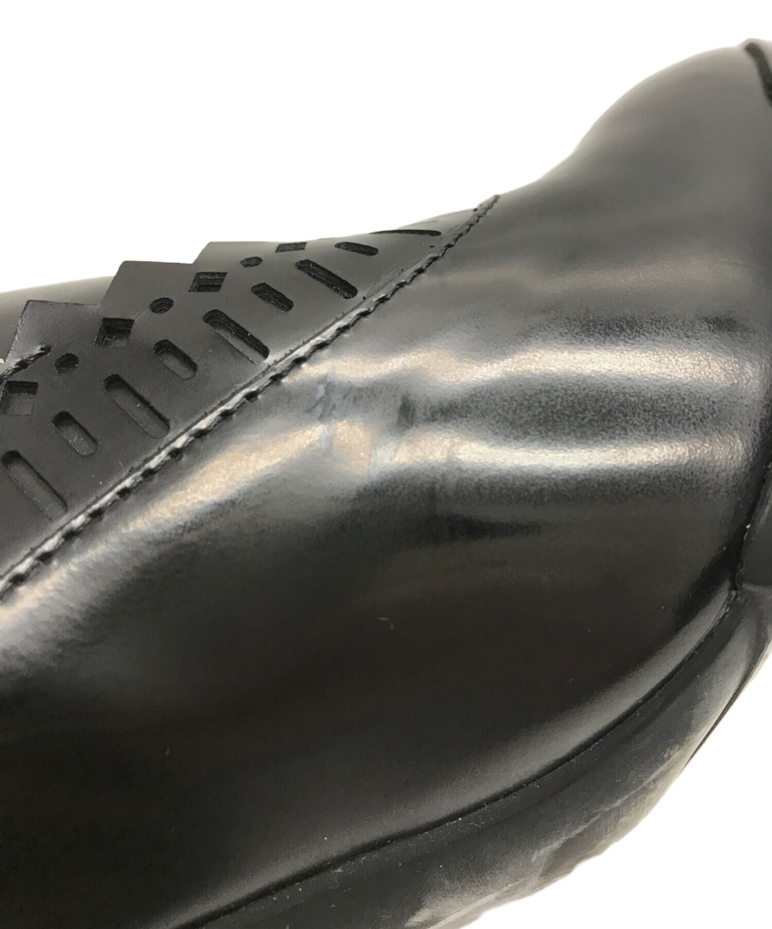 中古・古着通販】TOD'S (トッズ) レザーブローグアンクルブーツ