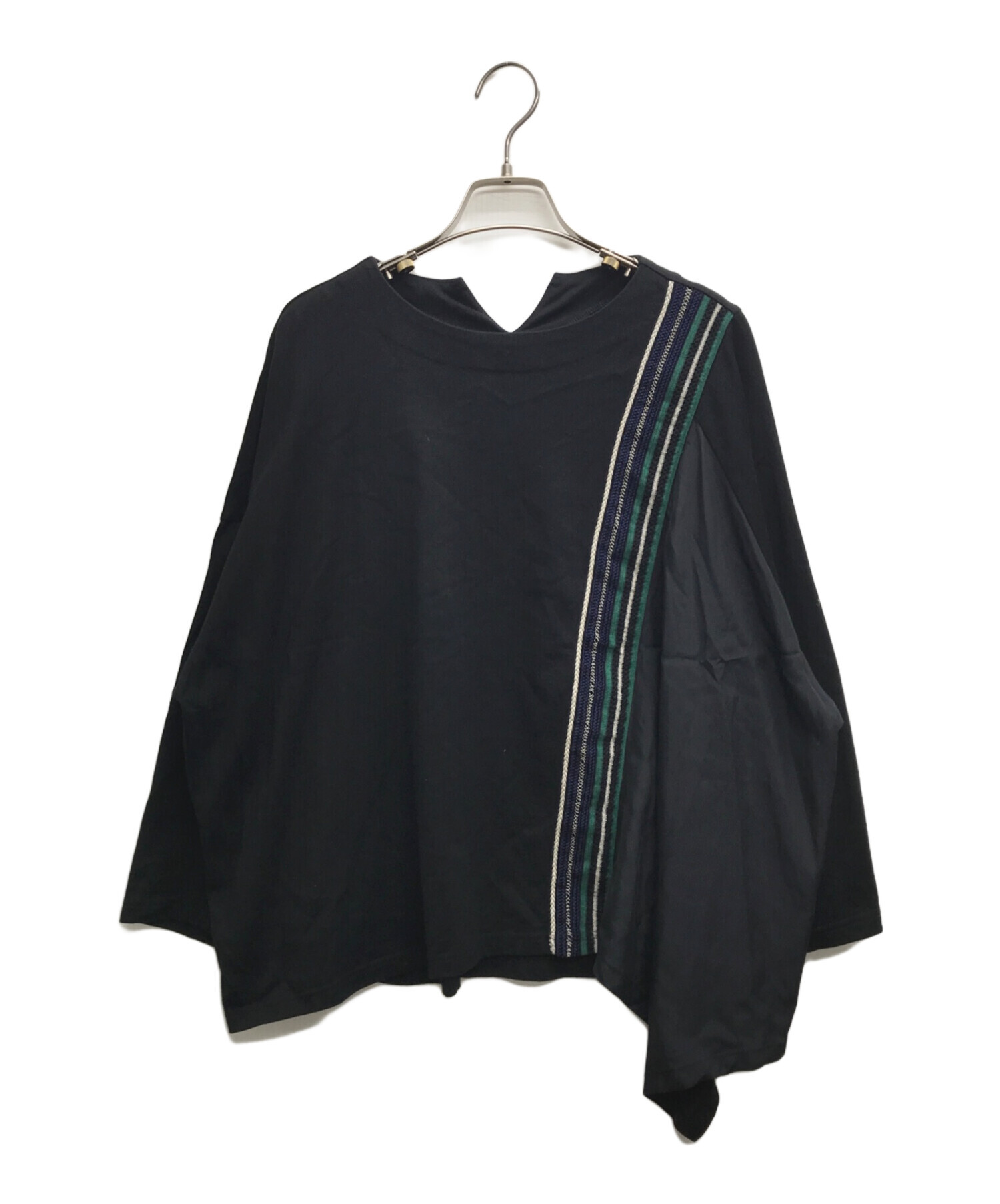 中古・古着通販】ZUCCA (ズッカ) ラメブレードジャージー ブラック