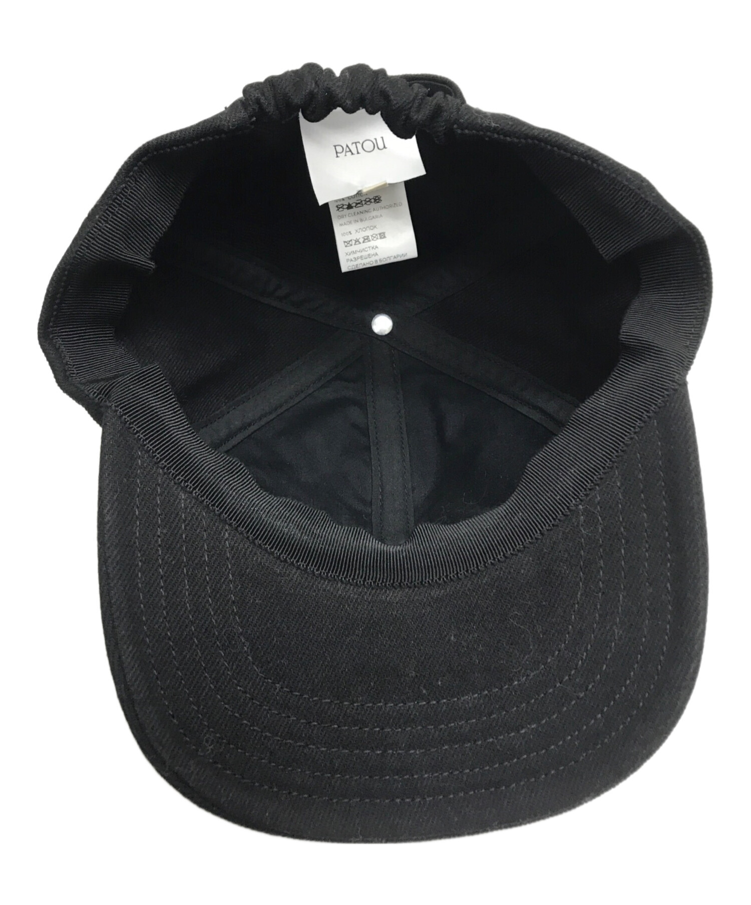 新品未着用 Patou 黒XS/S オーガニックコットンデニム パトゥ キャップ