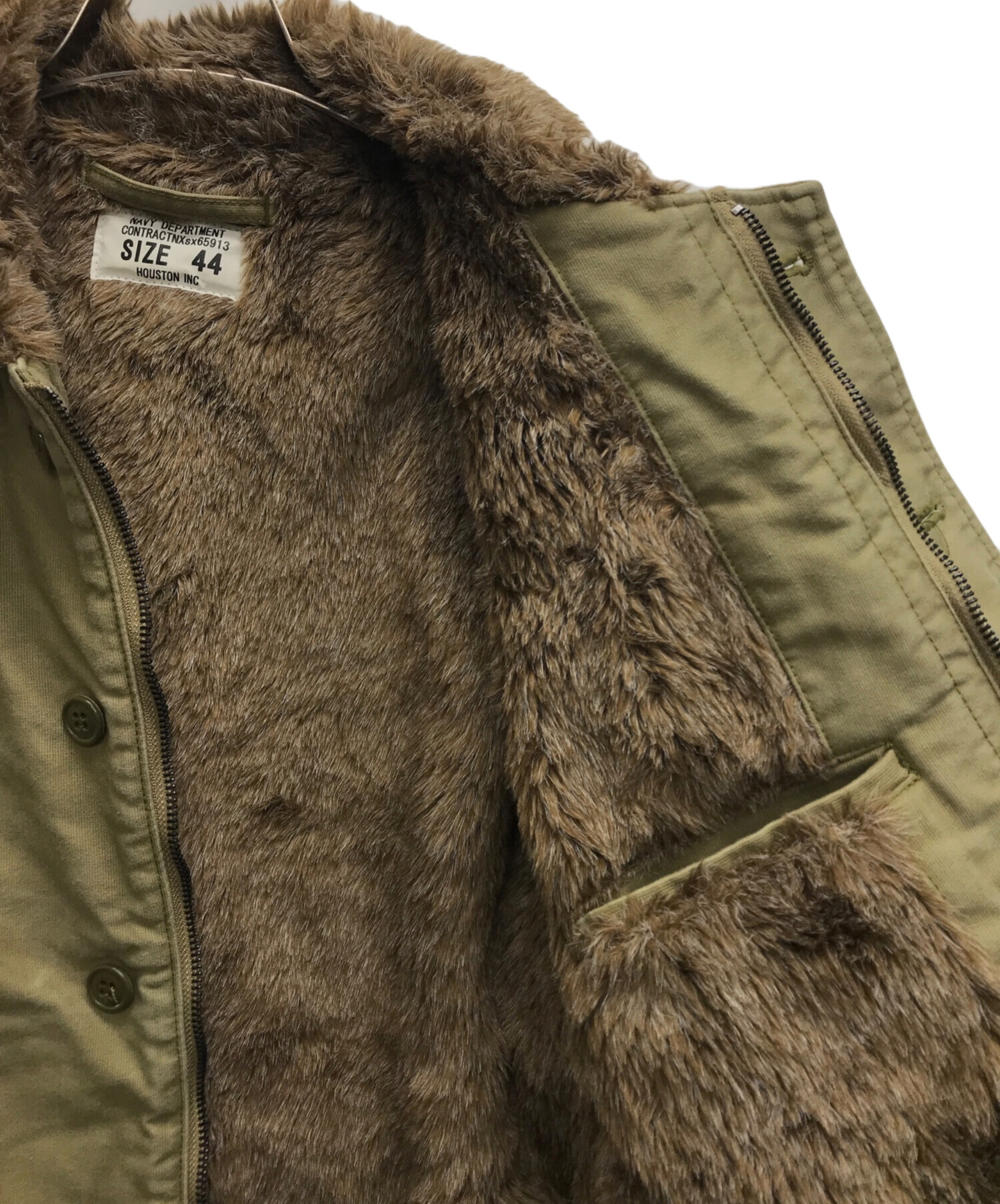 中古・古着通販】HOUSTON (ヒューストン) N-1 デッキジャケット カーキ