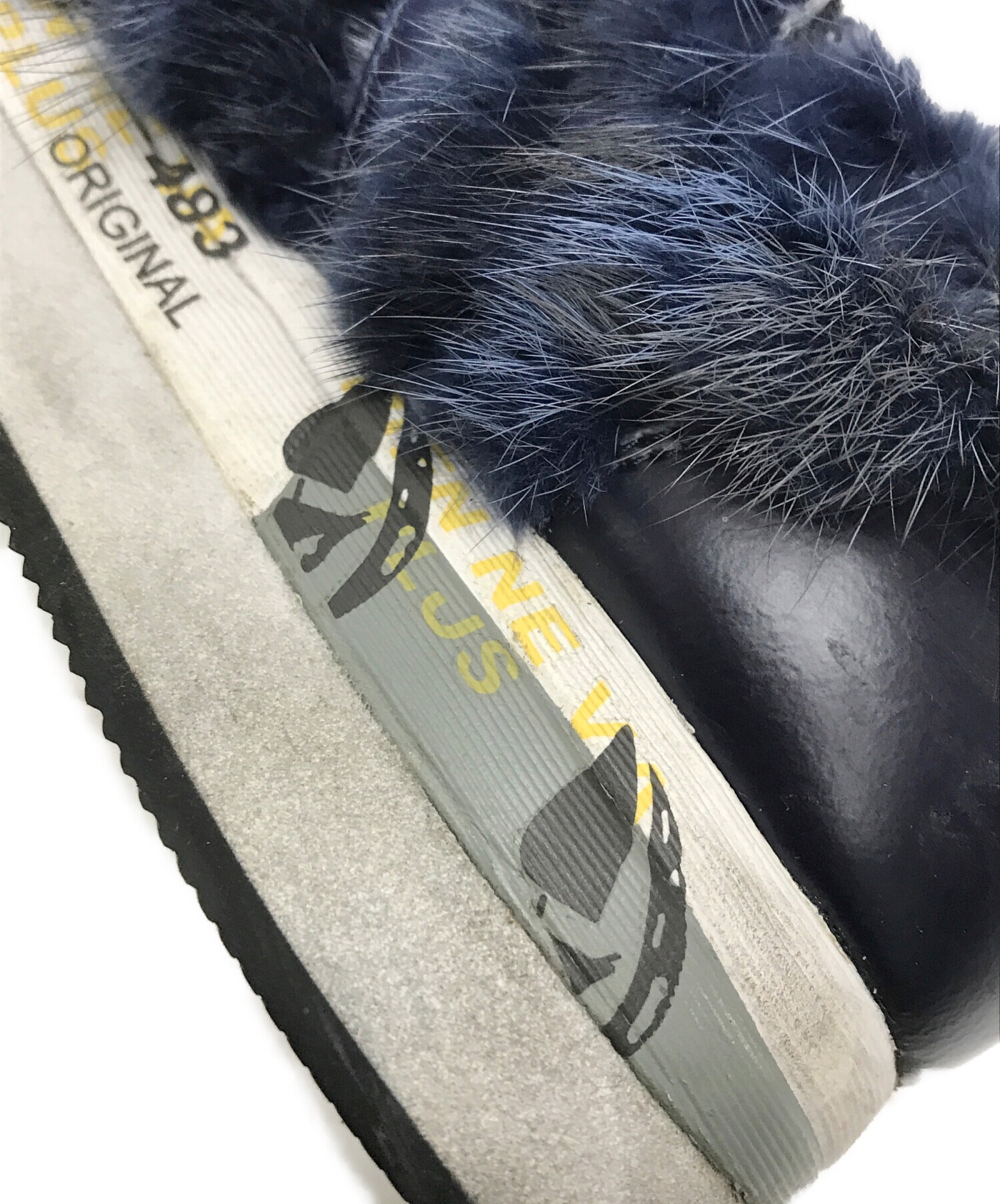 中古・古着通販】PREMIATA (プレミアータ) ファースニーカー ネイビー