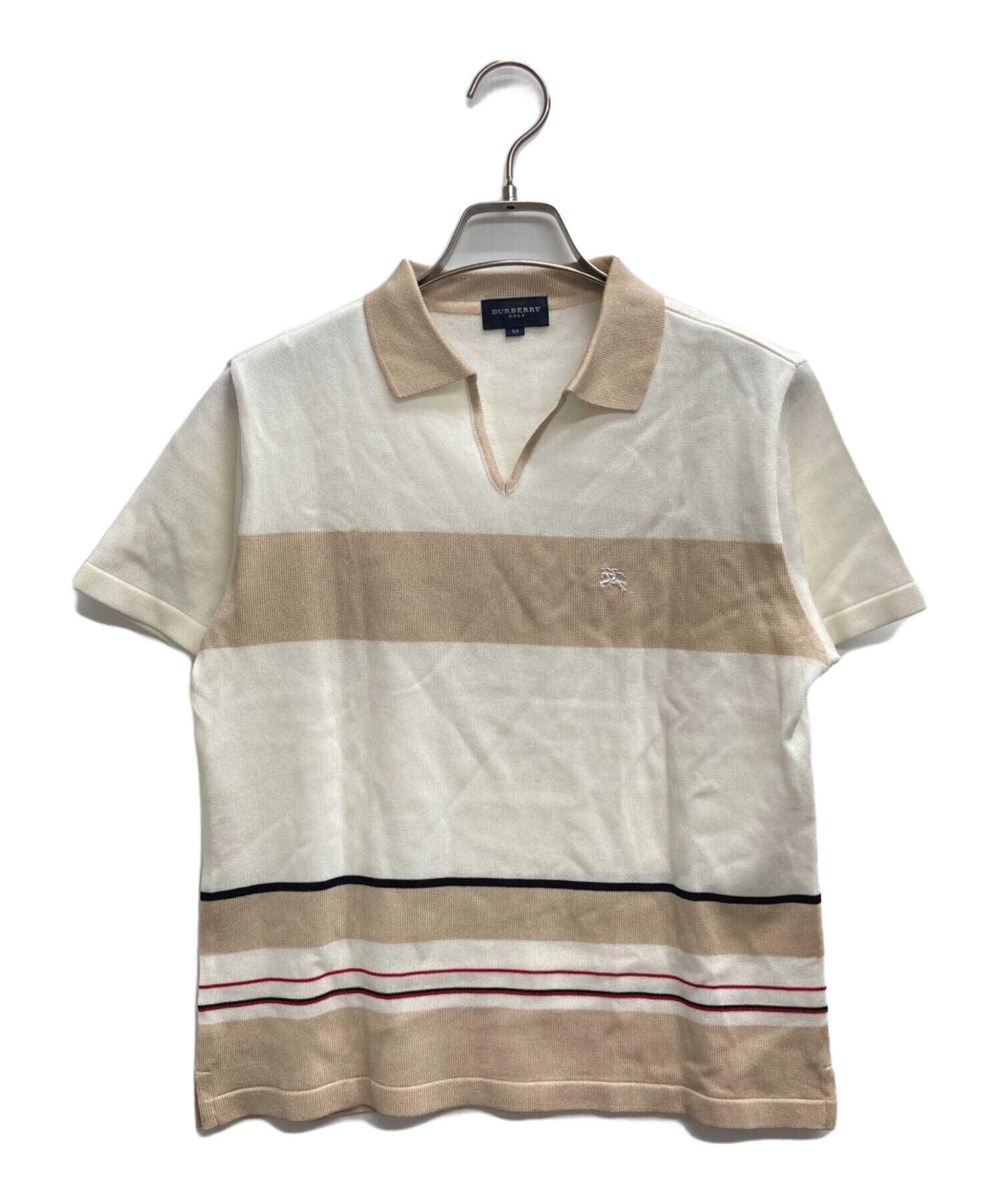 BURBERRY GOLF バーバリー ゴルフ 半袖 ポロシャツ L ボーダー BURBERRY GOLF バーバリー ゴルフ 半袖 ポロシャツ L ボーダー