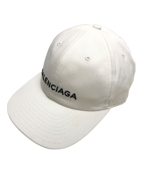 BALENCIAGA ホワイト キャップ BALENCIAGA - 【美品】Balenciaga バレンシアガ キャップ 帽子