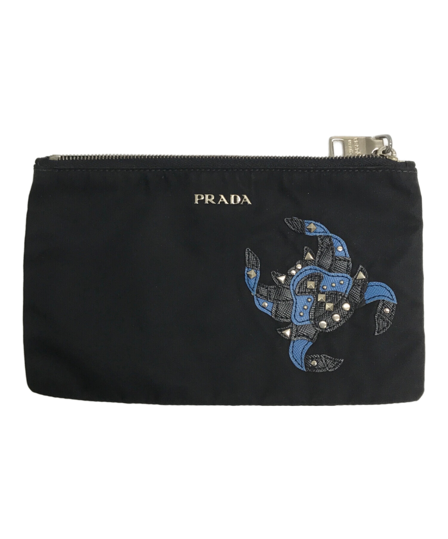 【新品未使用品】プラダ　ポーチ 楽天市場】【未使用品】PRADA プラダ ポーチ DENIM デニム 化粧ポーチ