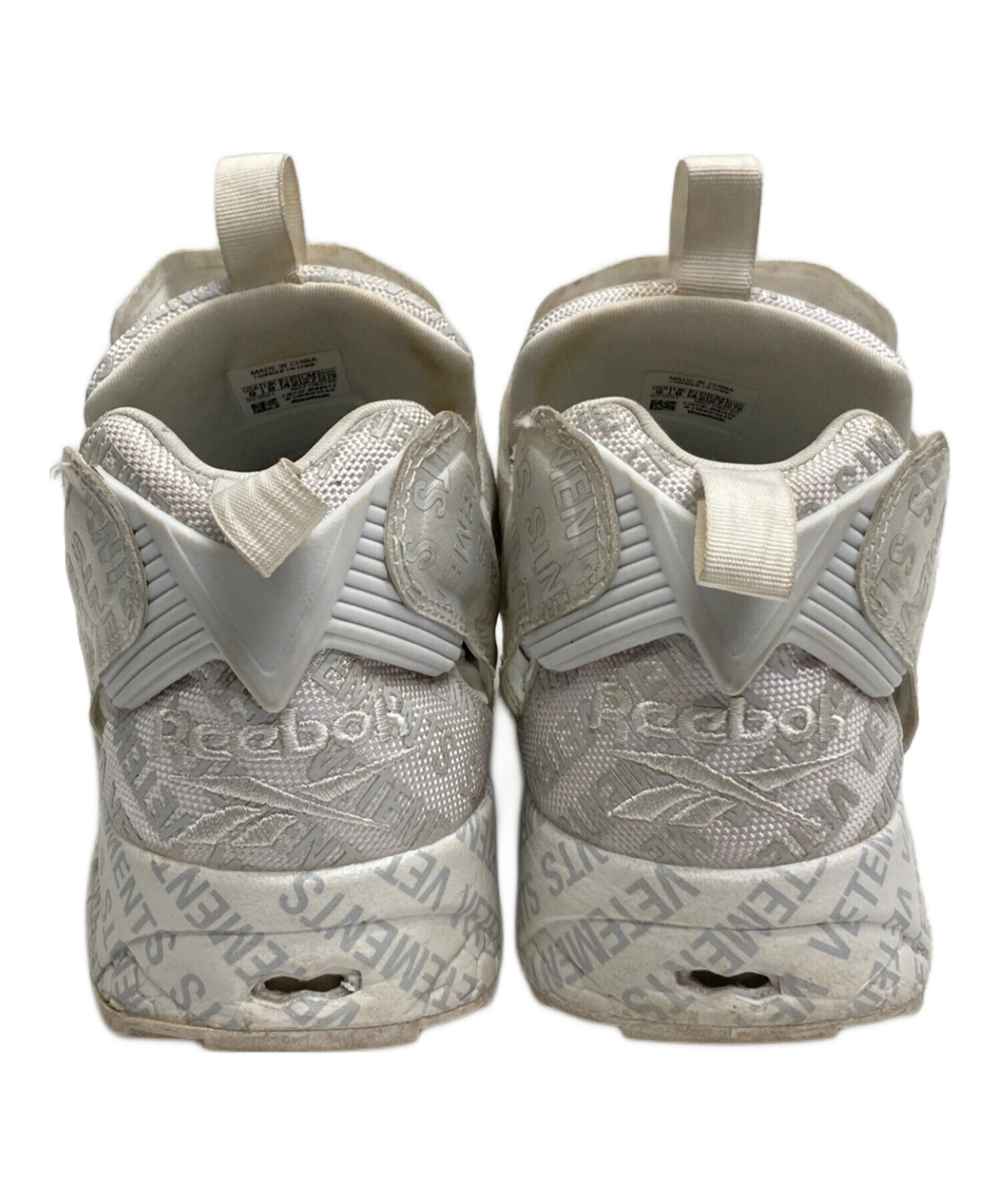 【未使用品】VETEMENTS ×Reebok INSTAPUMP FURY Reebok insta pump fury X Vetements White (Authentic With Box) | eBay
