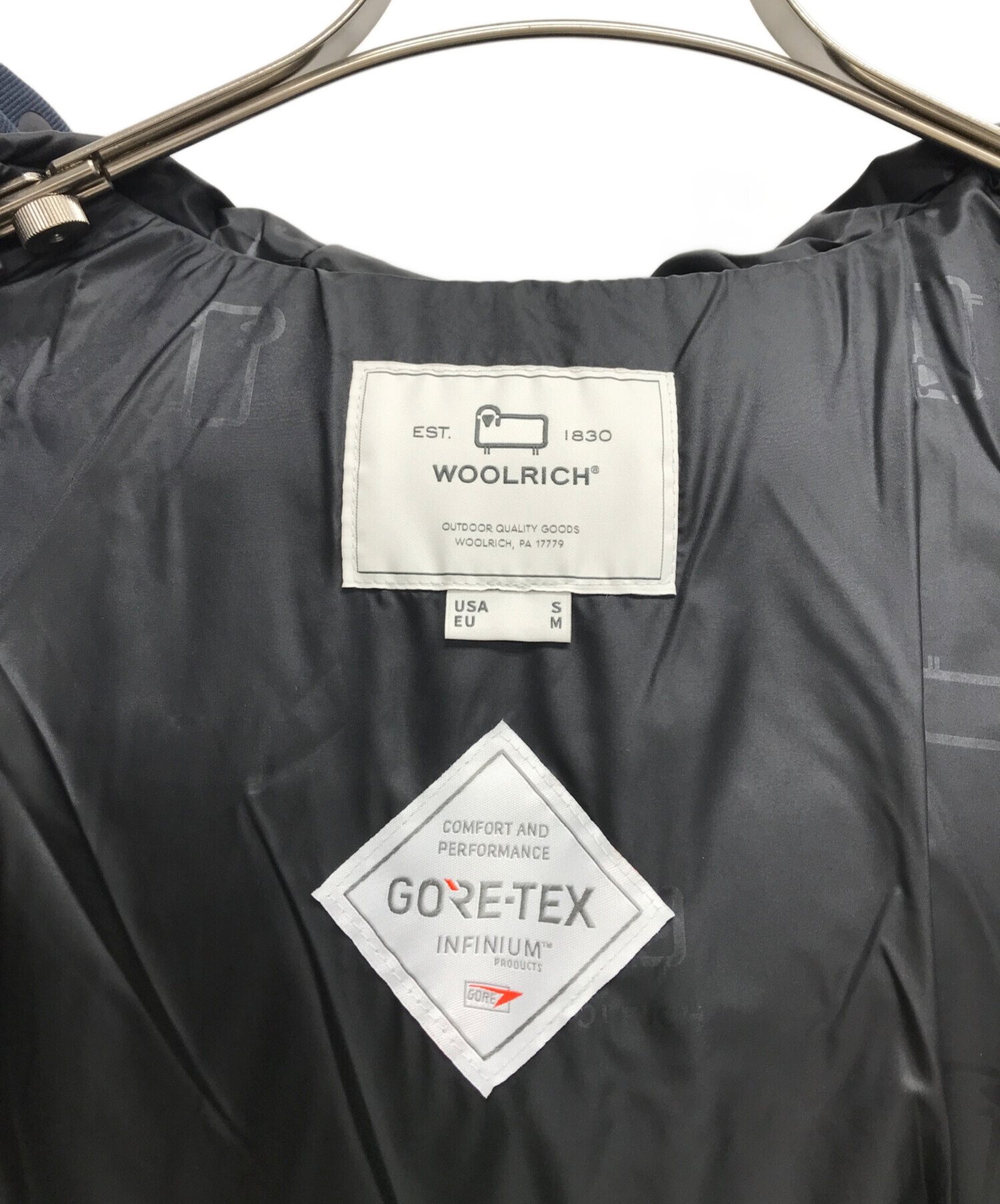 中古・古着通販】WOOLRICH (ウールリッチ) ダウンジャケット ネイビー 