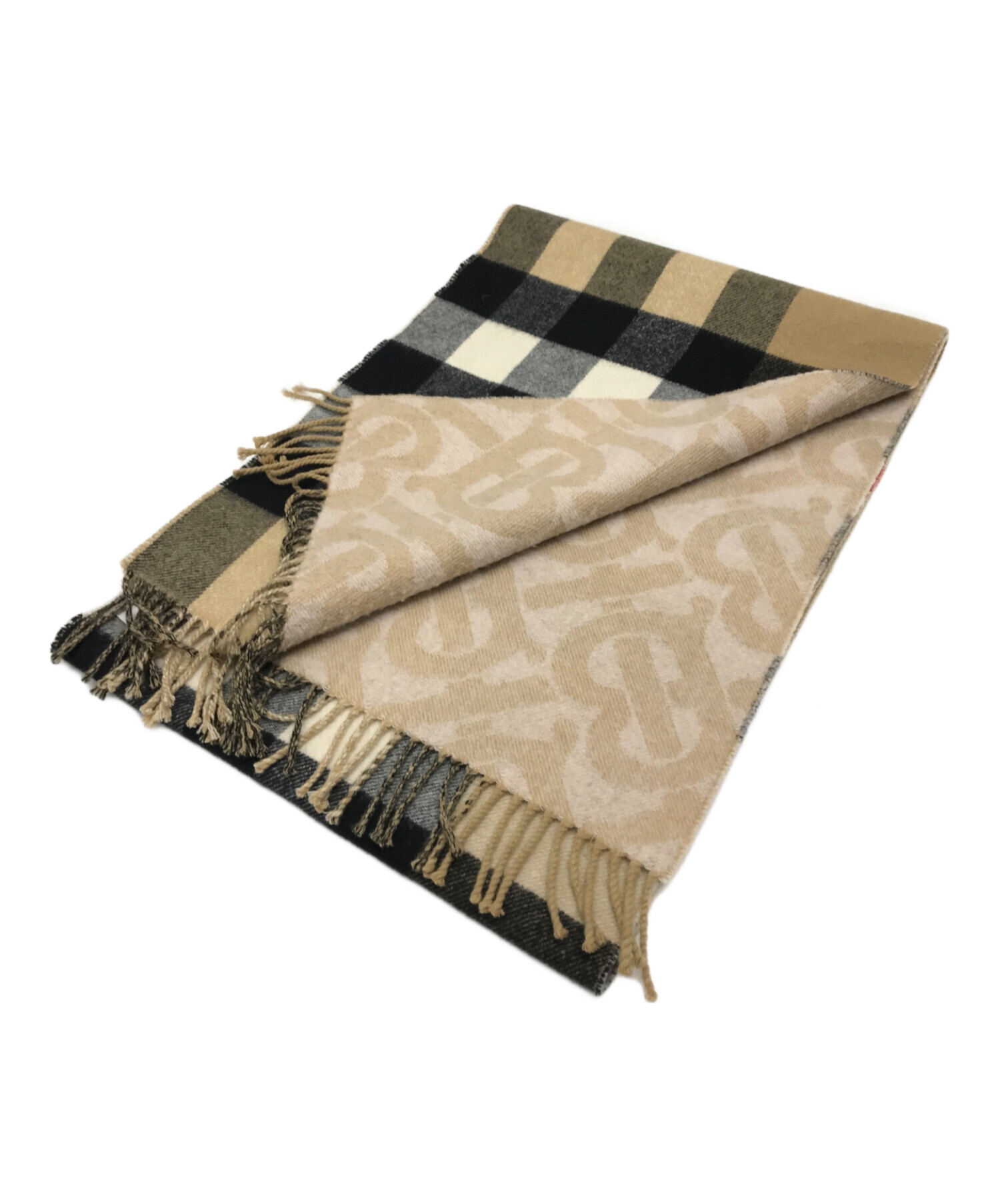 【未使用級・カシミヤ100％】バーバリー ロンドン イングランド アーカイブロゴ 新品未使用タグ付 BURBERRYロンドン カシミヤ100%マフラー 新品