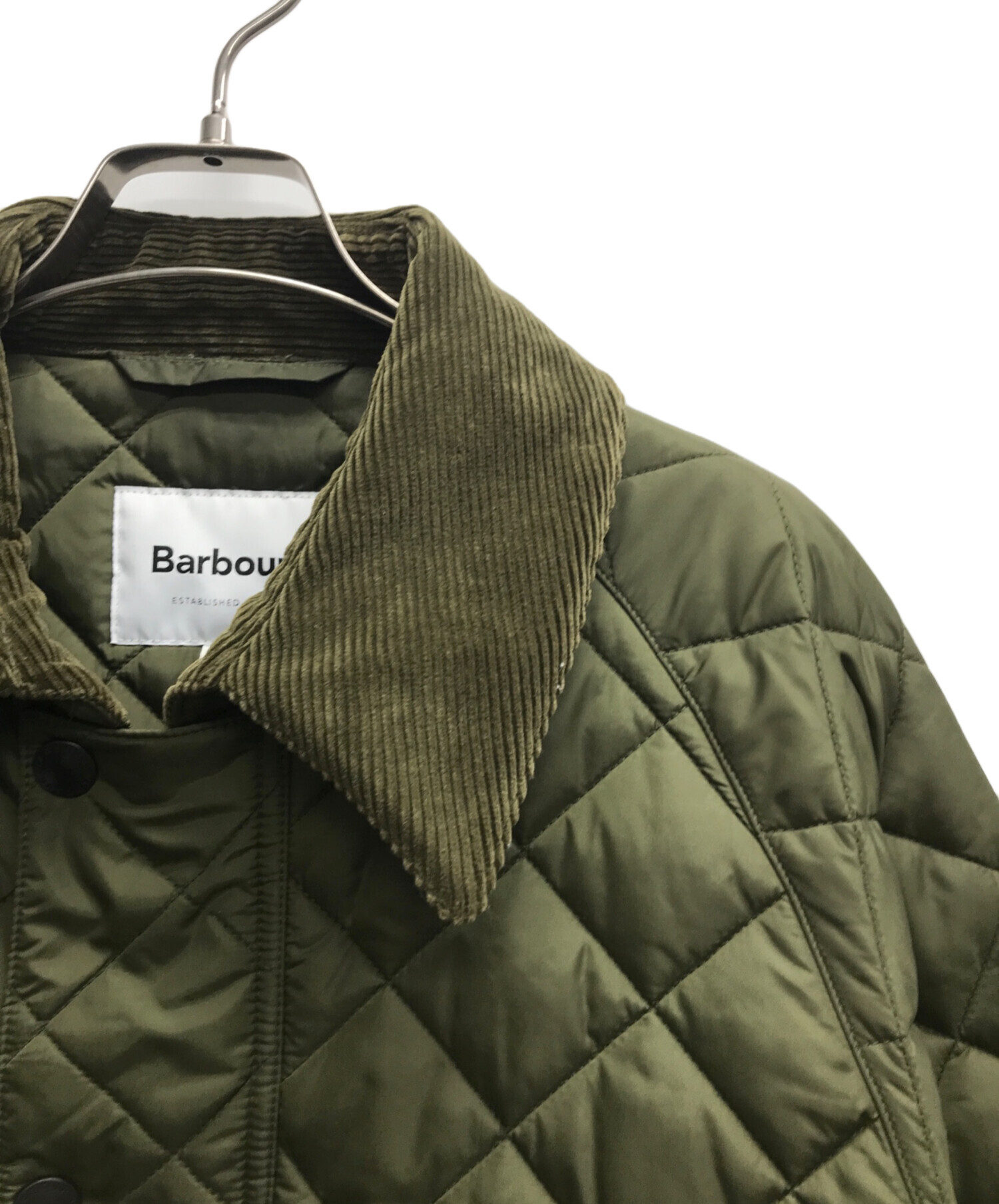 中古・古着通販】Barbour (バブアー) BURGHLEY QUILT NYLON カーキ
